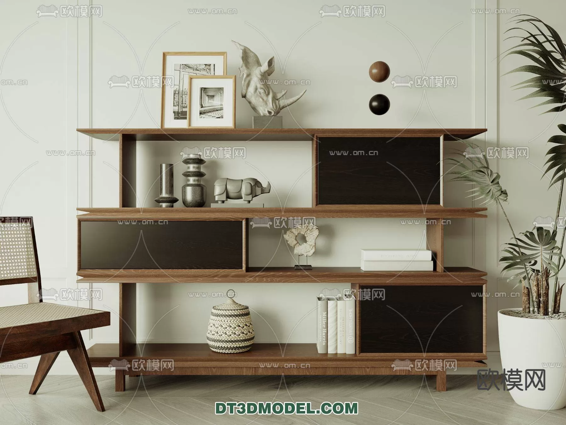 WABI SABI STYLE 3D MODELS – CABINETS – 0049