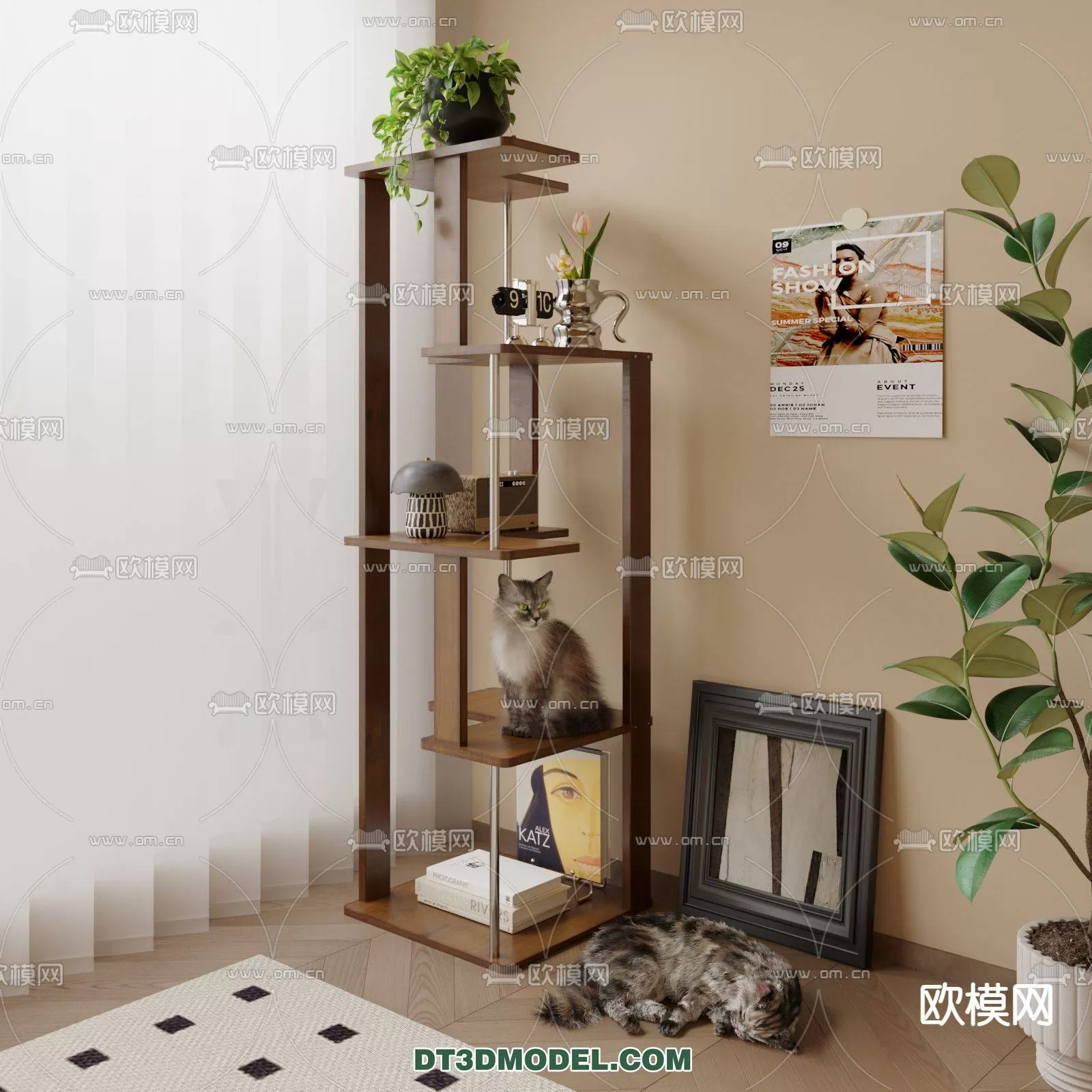 WABI SABI STYLE 3D MODELS – CABINETS – 0052