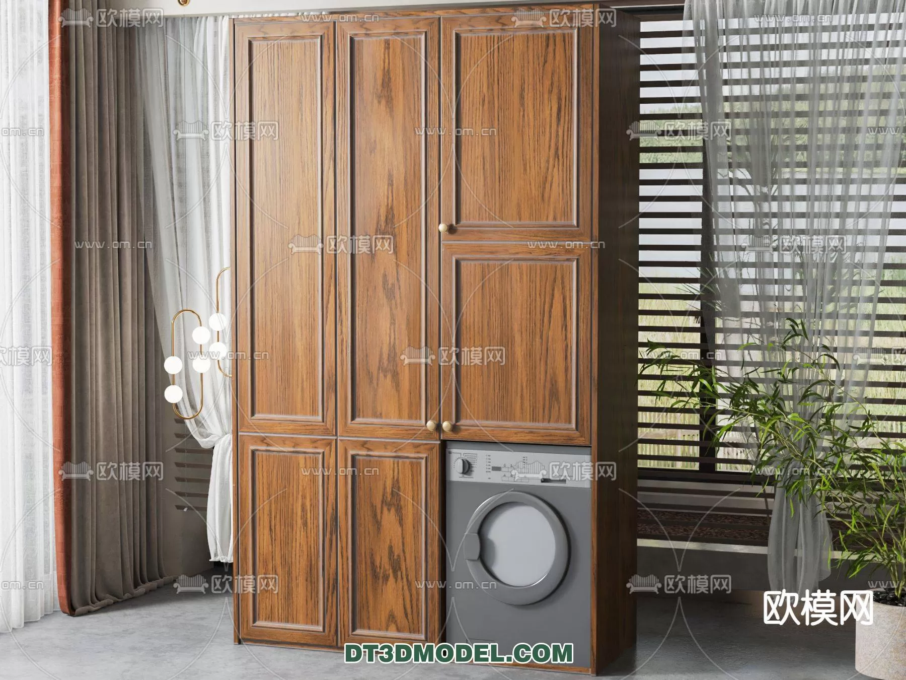 WABI SABI STYLE 3D MODELS – CABINETS – 0055