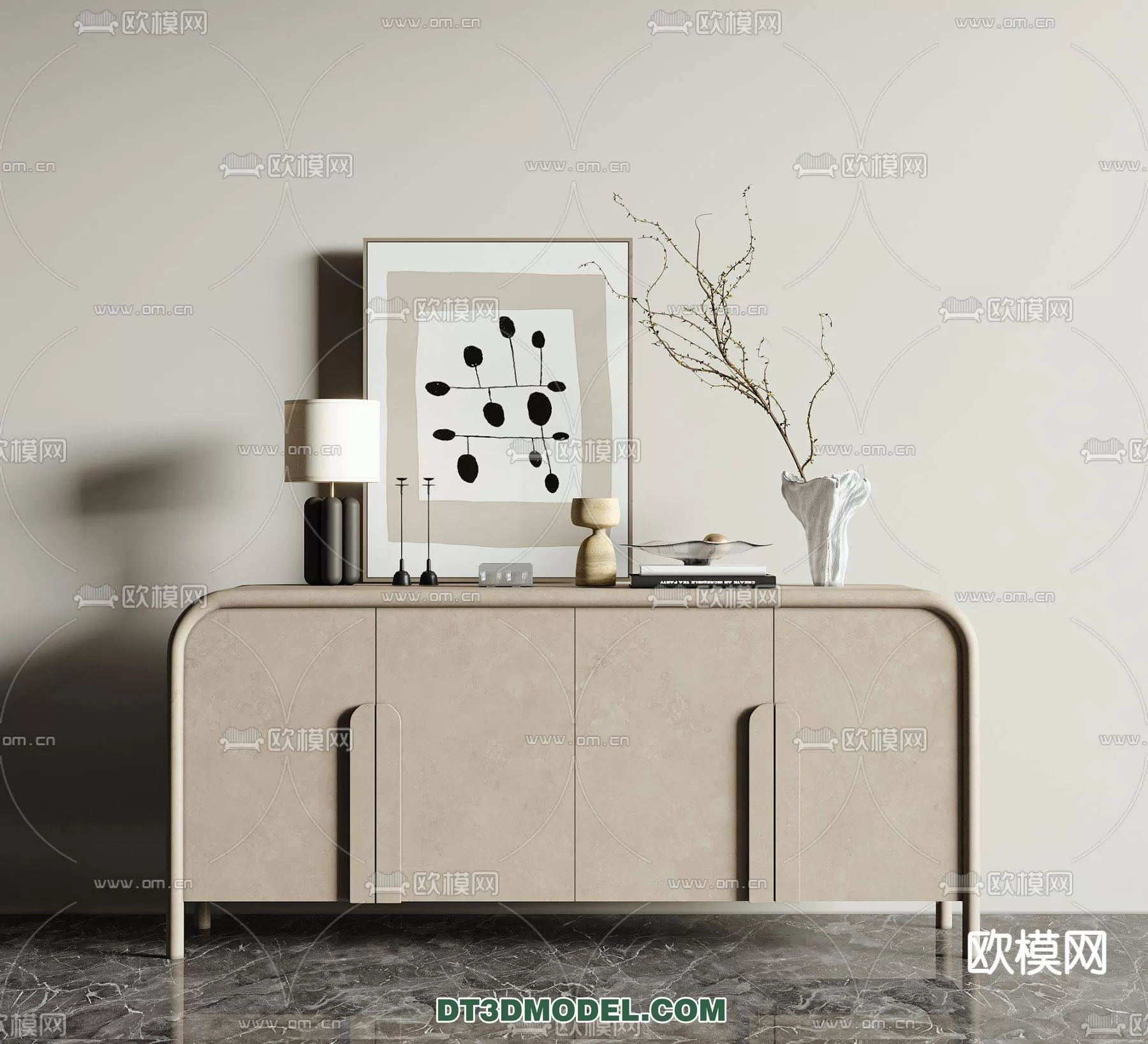 WABI SABI STYLE 3D MODELS – CABINETS – 0061