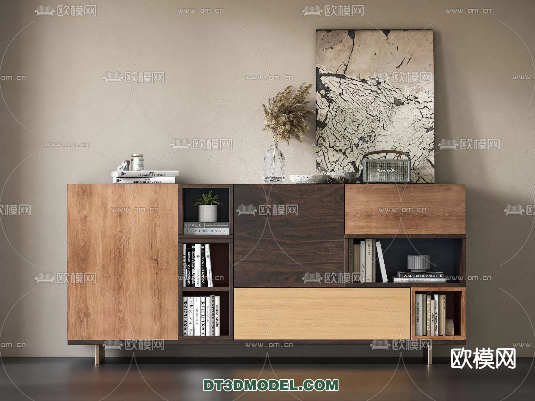 WABI SABI STYLE 3D MODELS – CABINETS – 0062