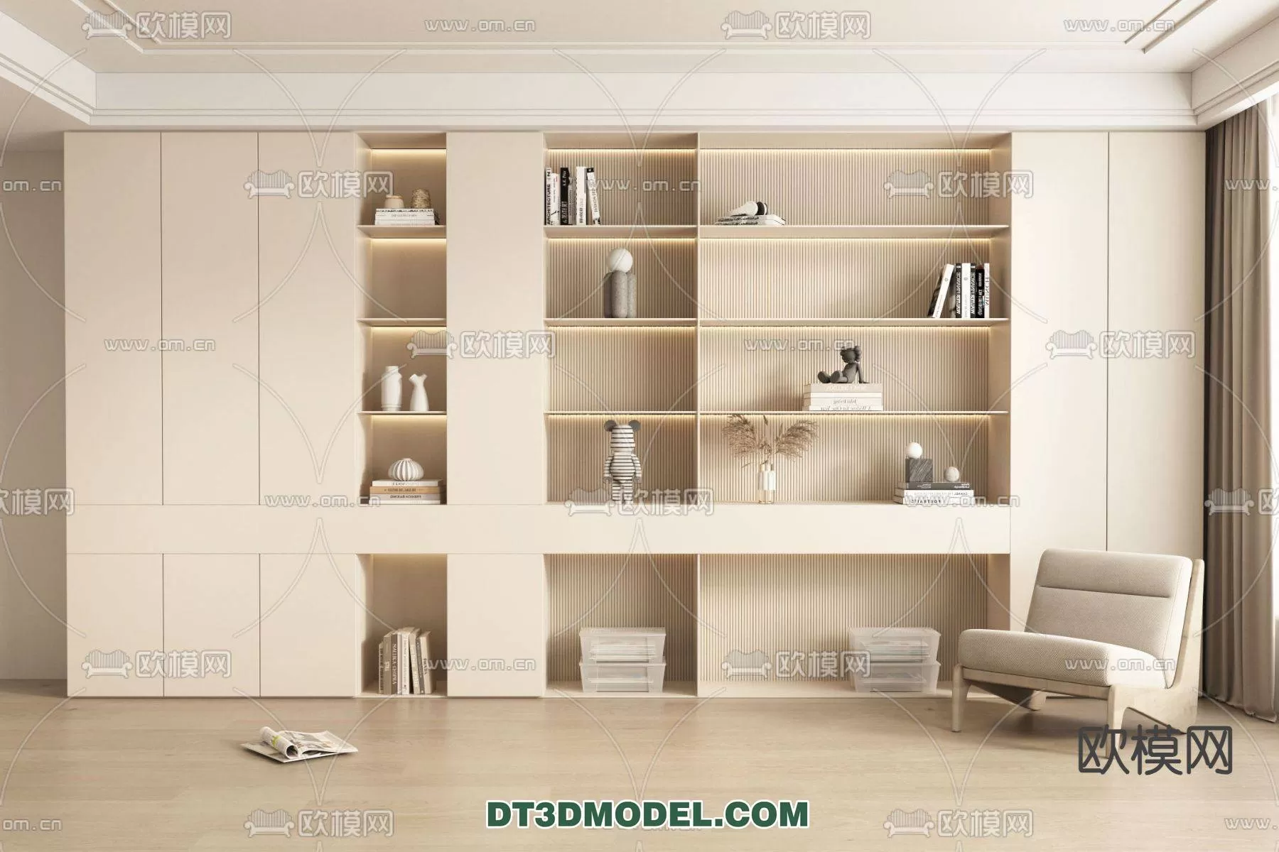 WABI SABI STYLE 3D MODELS – CABINETS – 0063