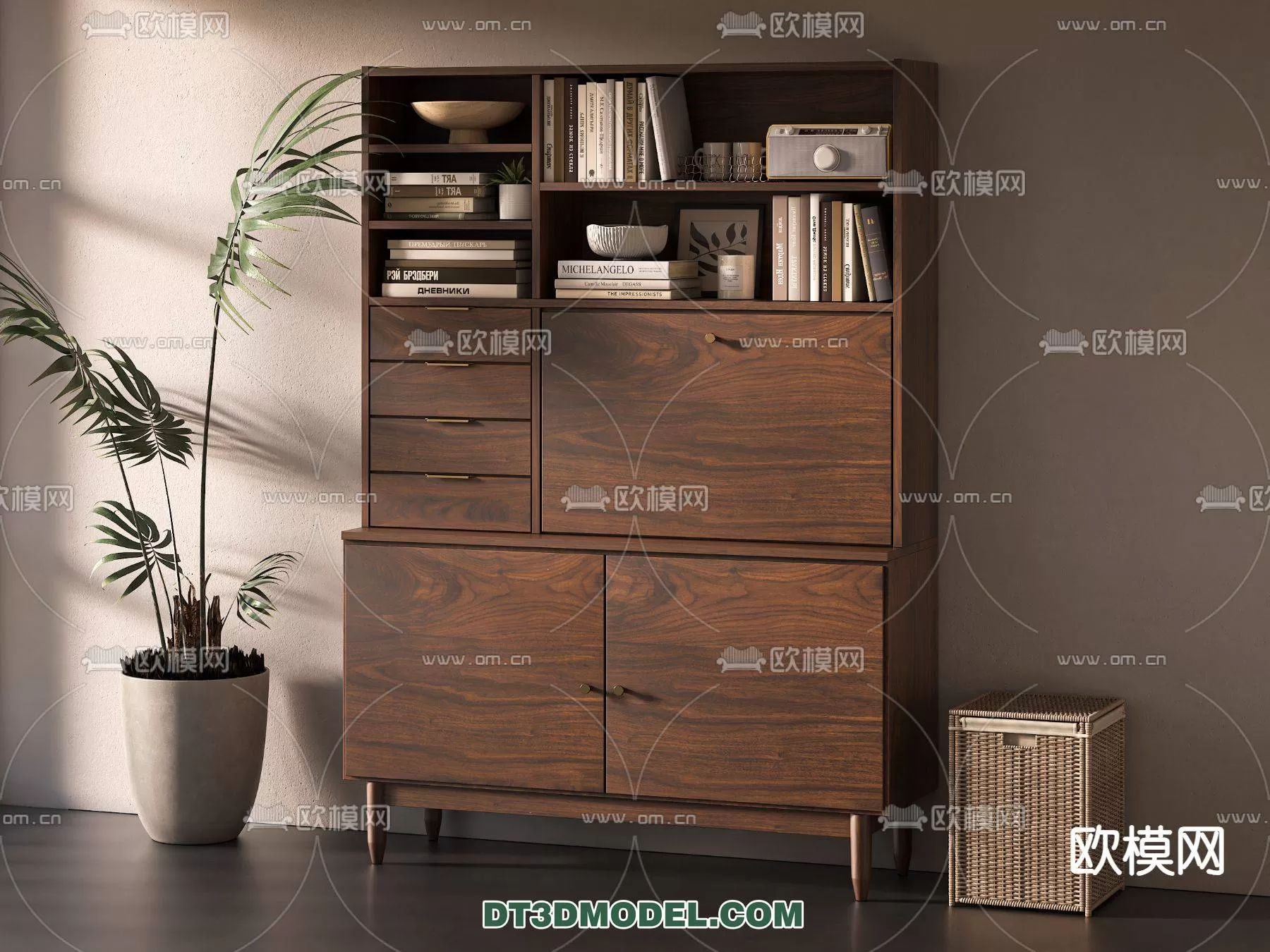 WABI SABI STYLE 3D MODELS – CABINETS – 0070