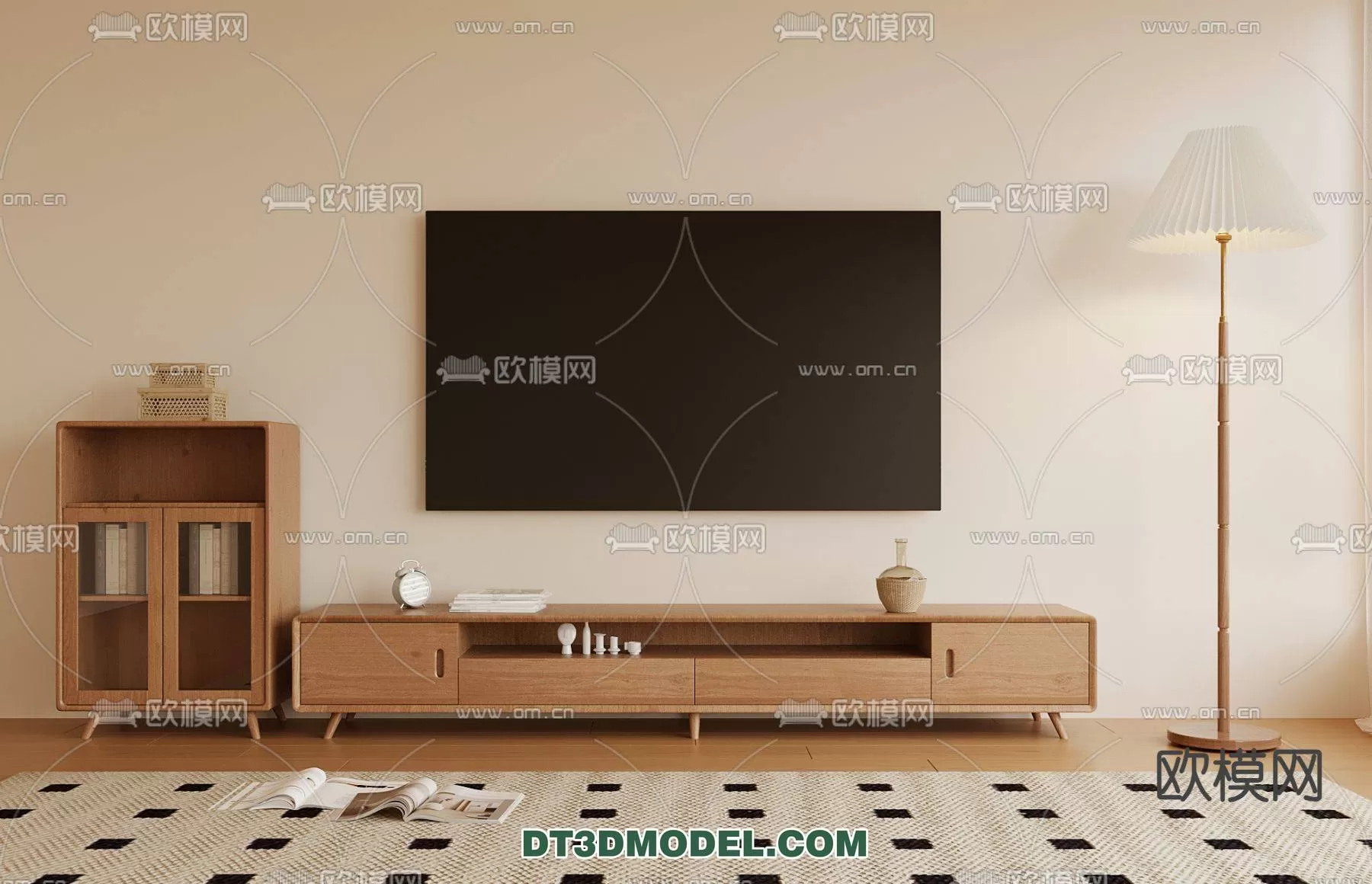 WABI SABI STYLE 3D MODELS – CABINETS – 0075