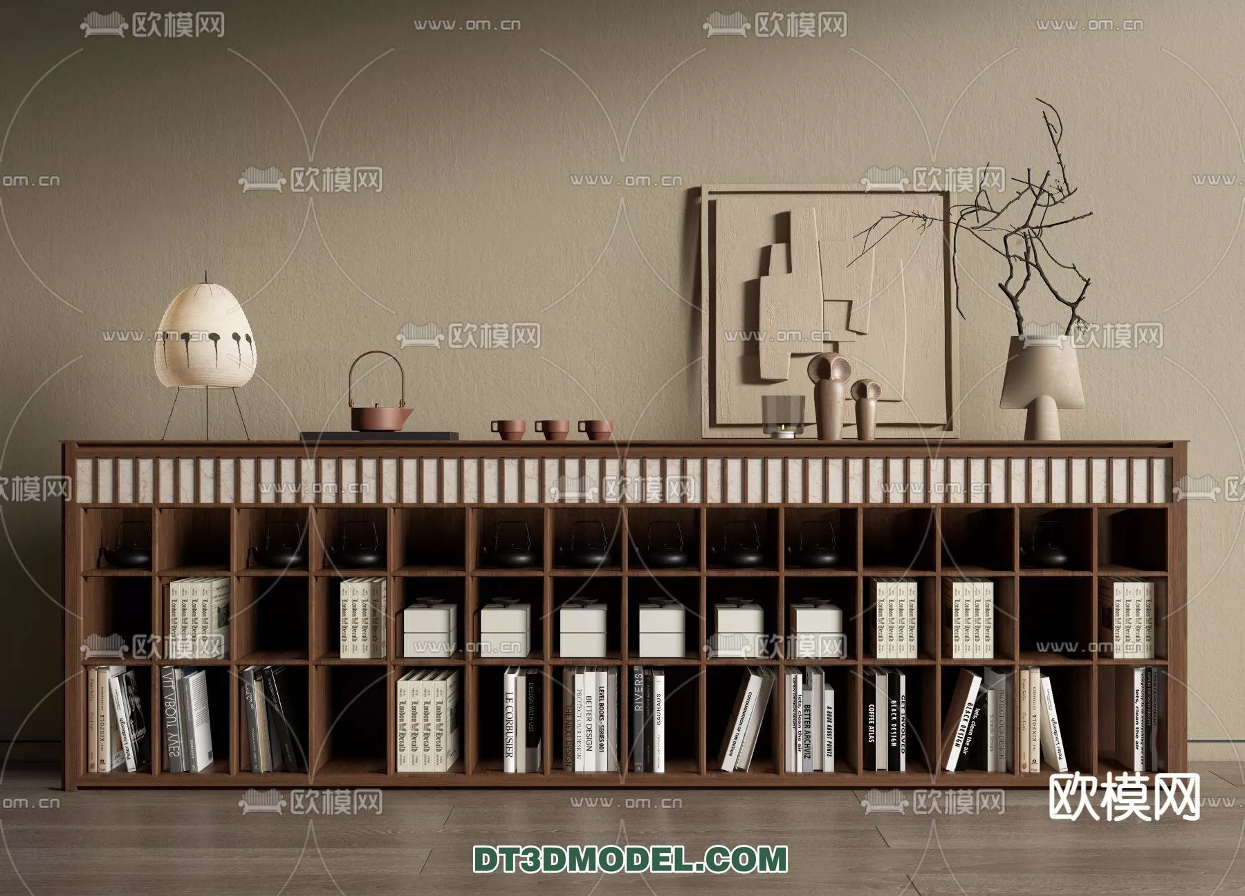 WABI SABI STYLE 3D MODELS – CABINETS – 0080