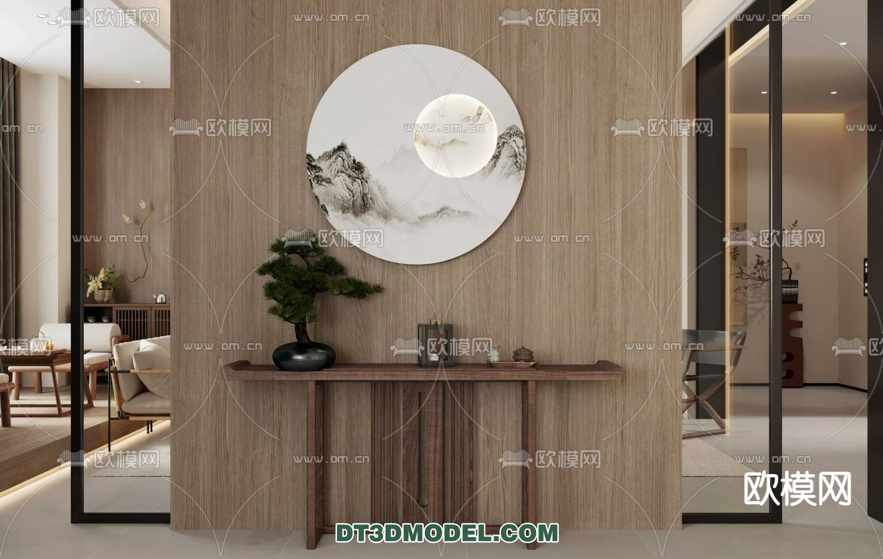 WABI SABI STYLE 3D MODELS – CABINETS – 0093