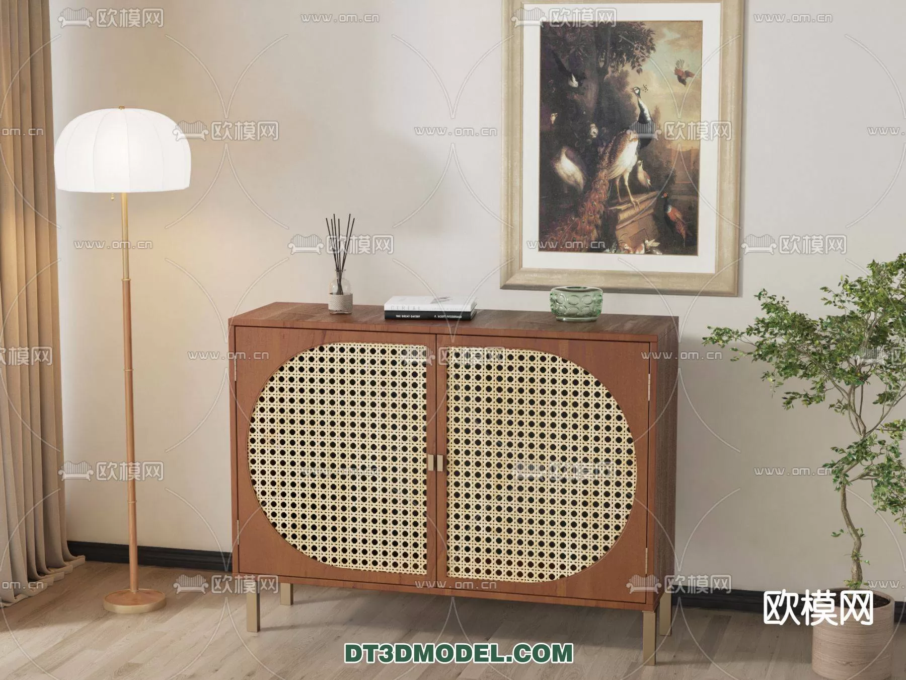 WABI SABI STYLE 3D MODELS – CABINETS – 0097