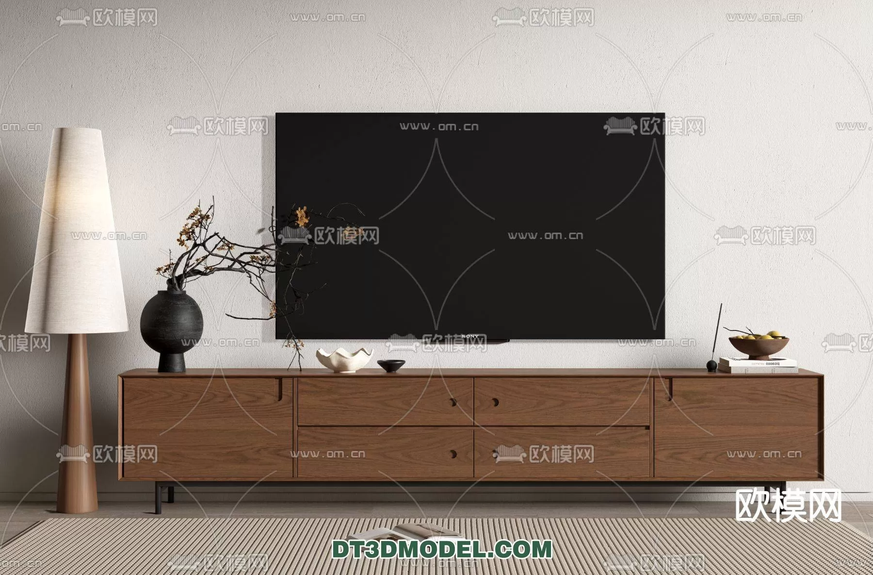 WABI SABI STYLE 3D MODELS – CABINETS – 0102