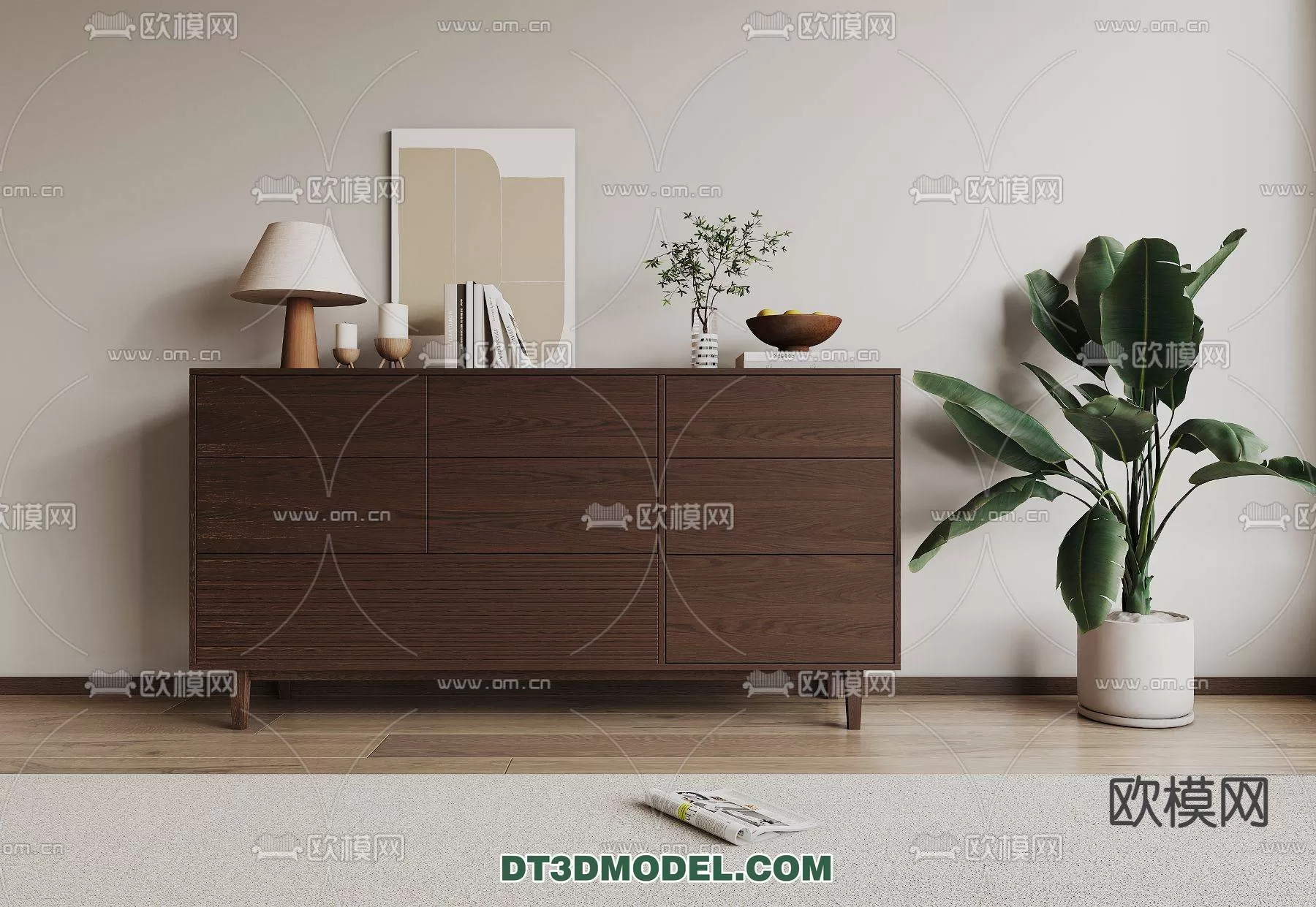 WABI SABI STYLE 3D MODELS – CABINETS – 0106