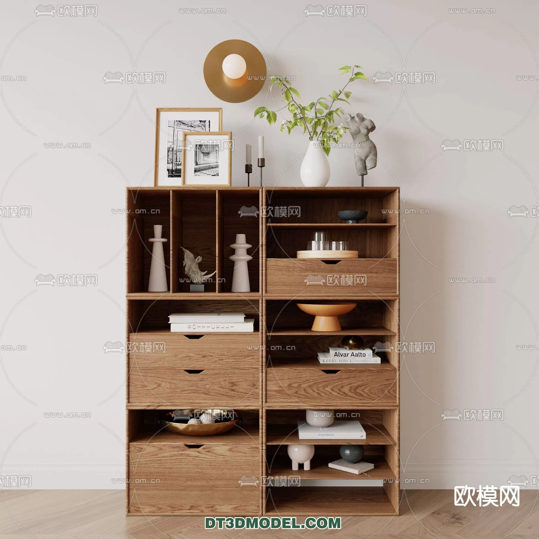 WABI SABI STYLE 3D MODELS – CABINETS – 0107