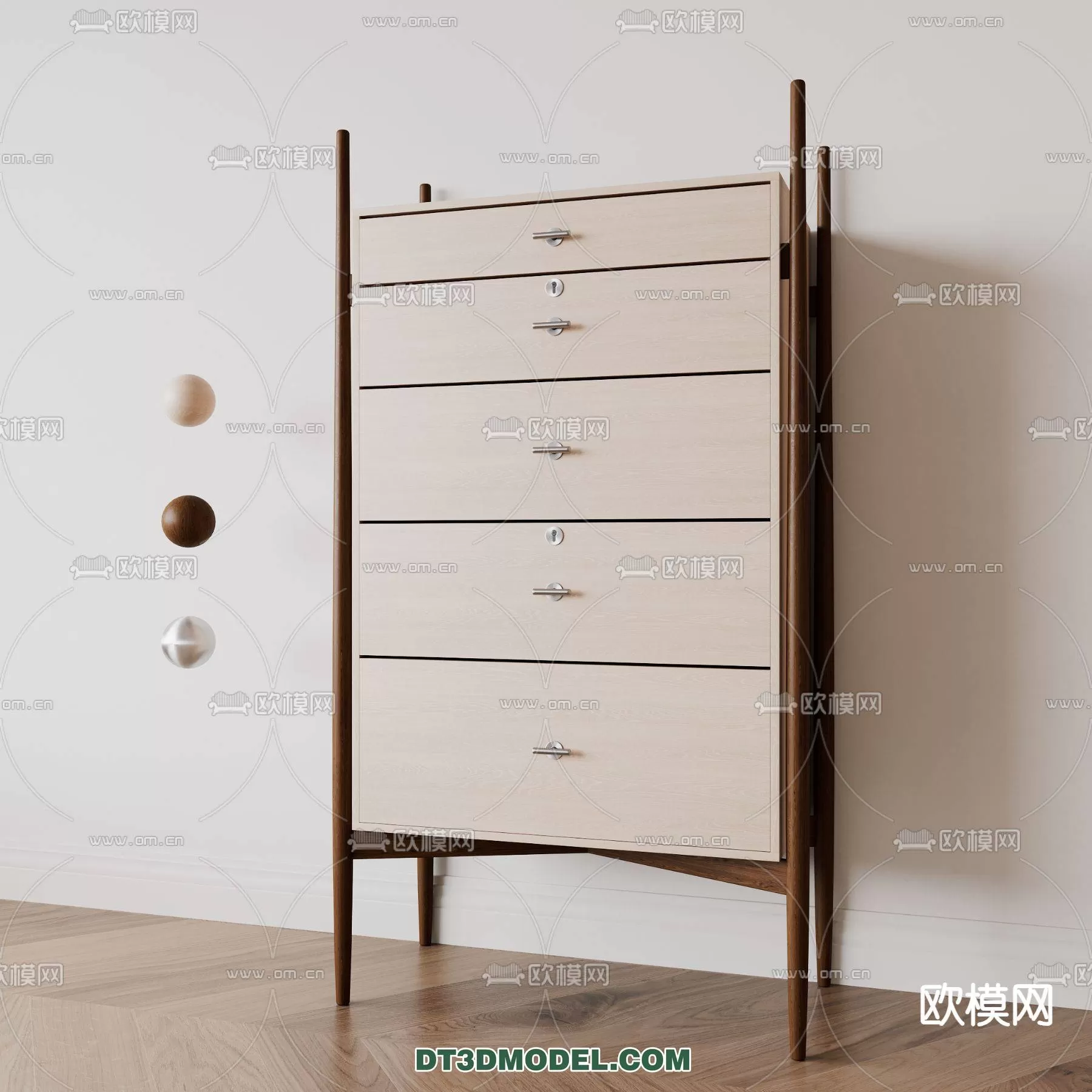 WABI SABI STYLE 3D MODELS – CABINETS – 0109
