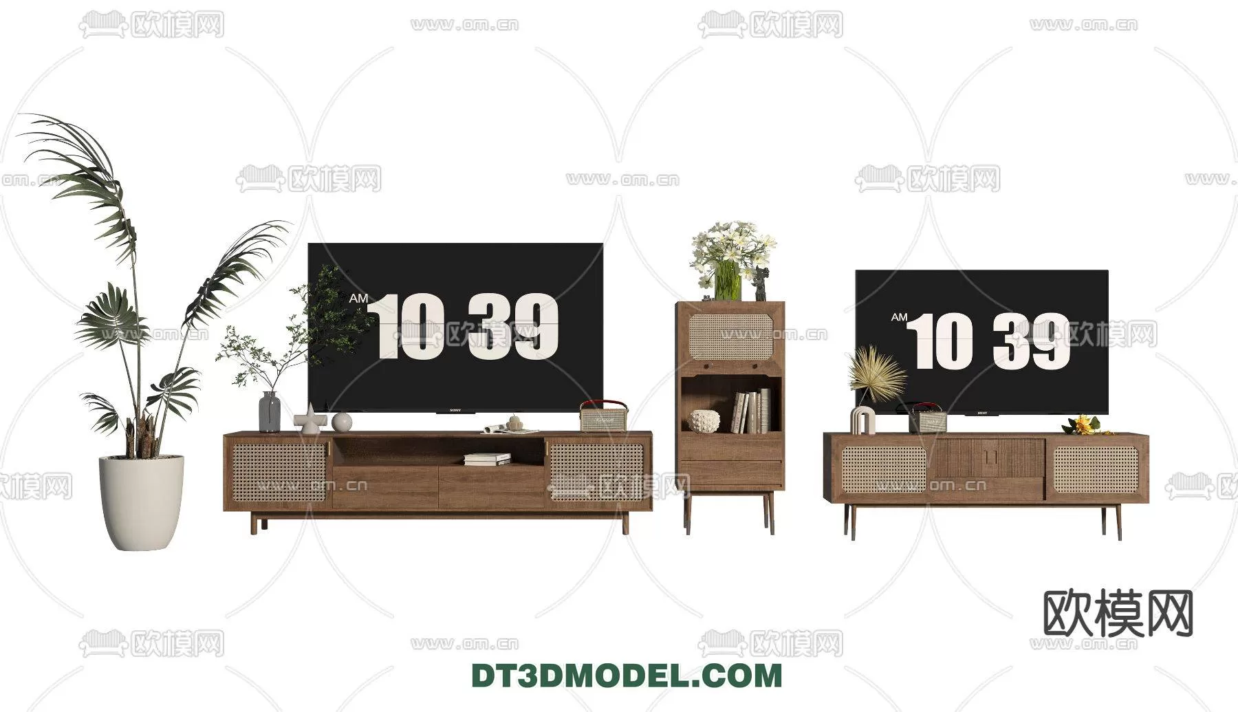 WABI SABI STYLE 3D MODELS – CABINETS – 0110