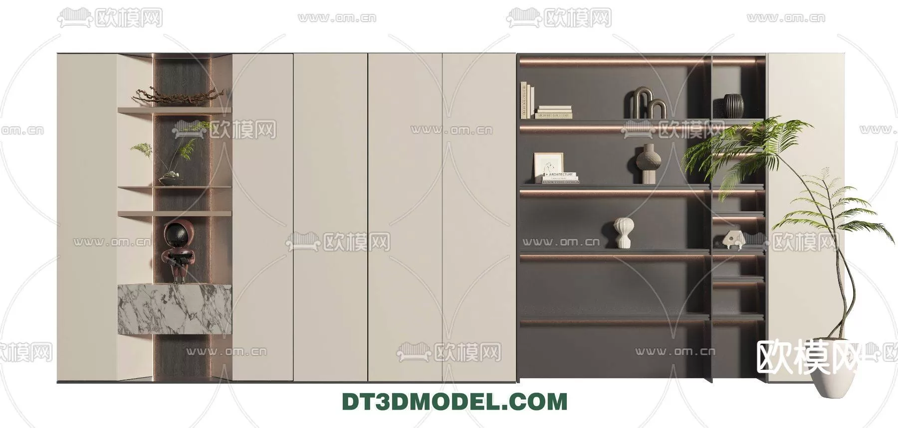 WABI SABI STYLE 3D MODELS – CABINETS – 0113