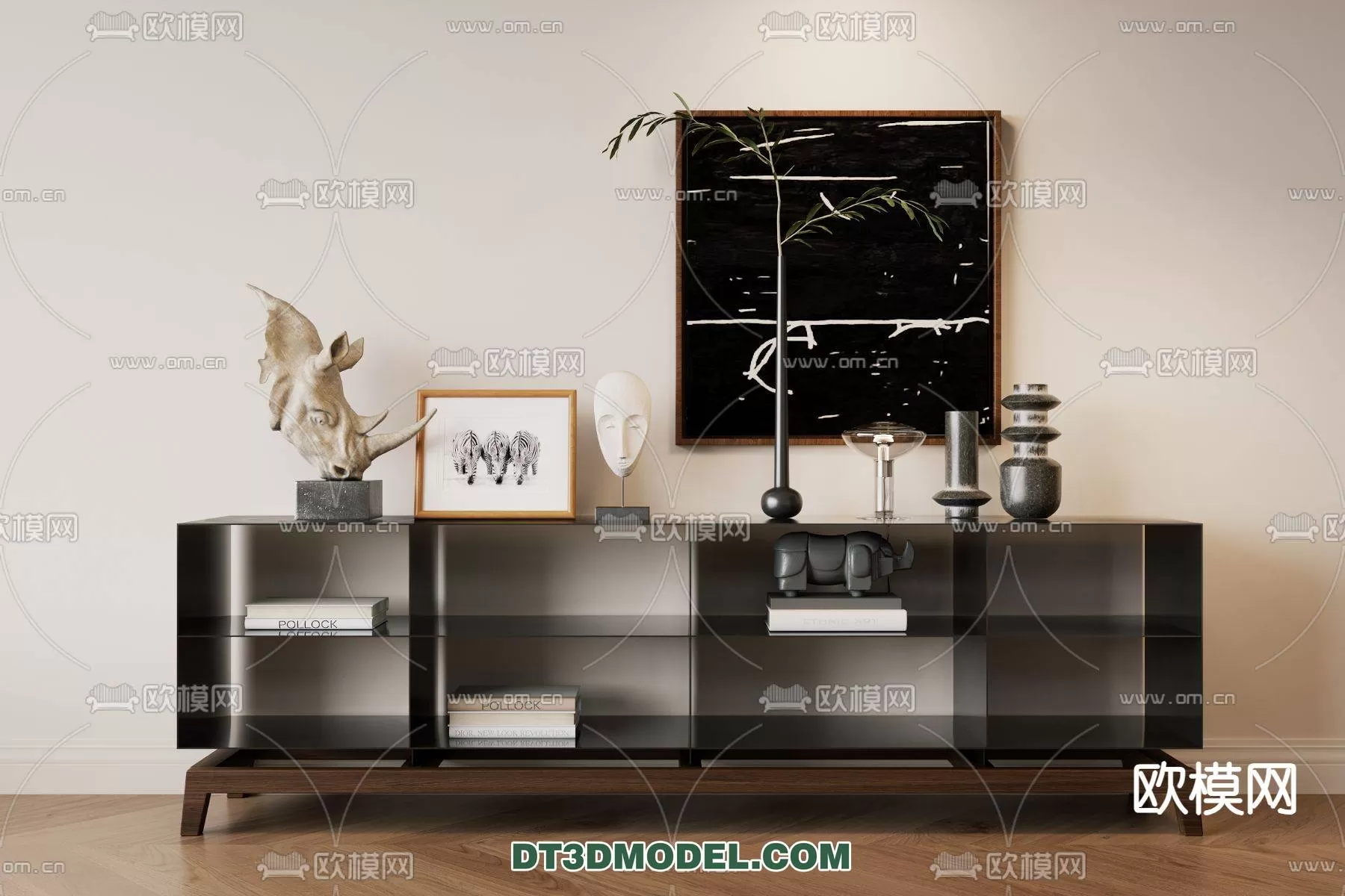WABI SABI STYLE 3D MODELS – CABINETS – 0116