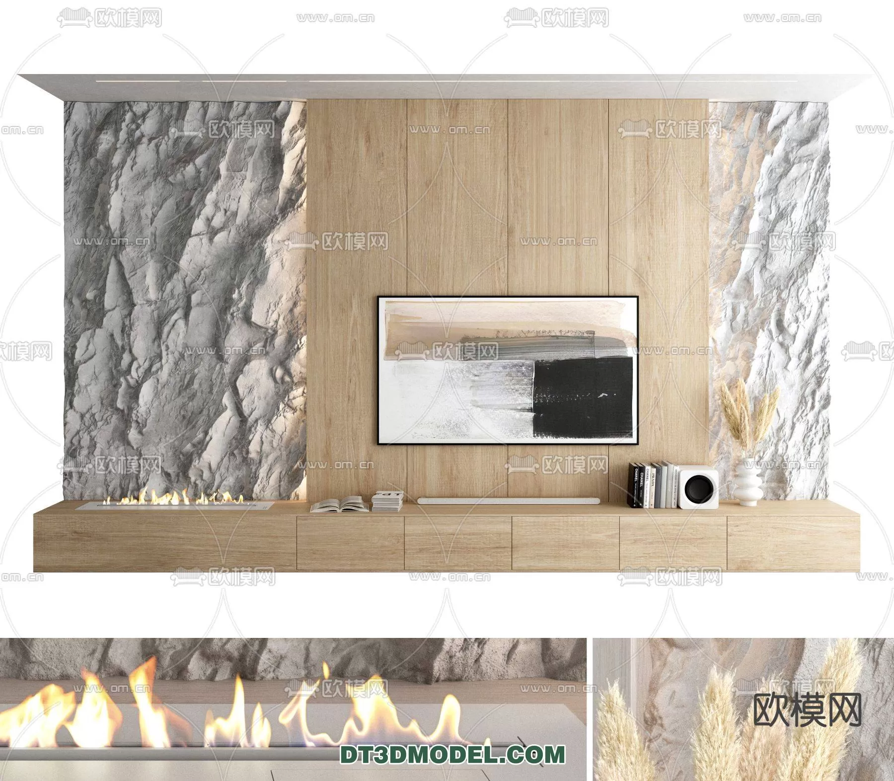 WABI SABI STYLE 3D MODELS – CABINETS – 0117