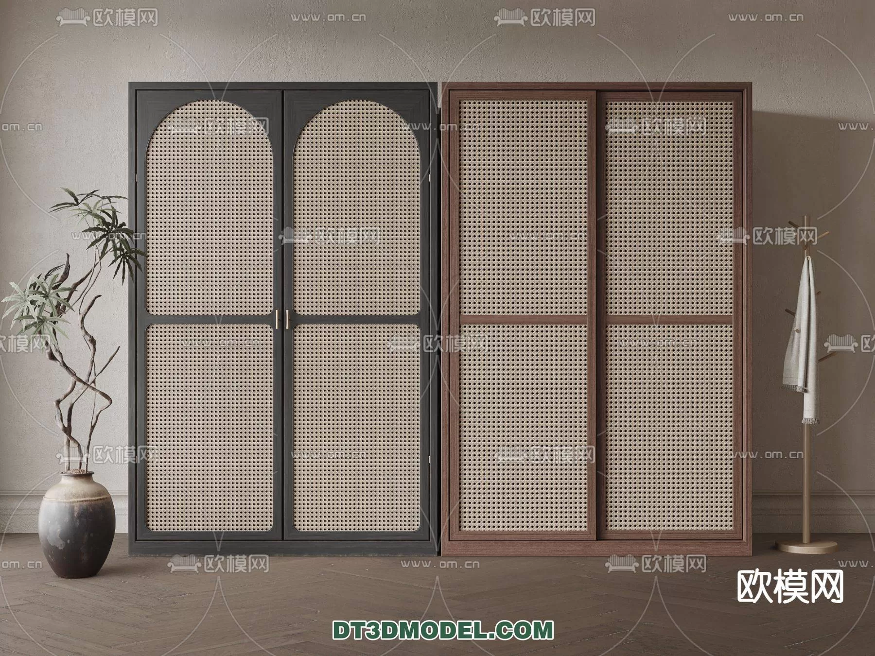 WABI SABI STYLE 3D MODELS – CABINETS – 0118