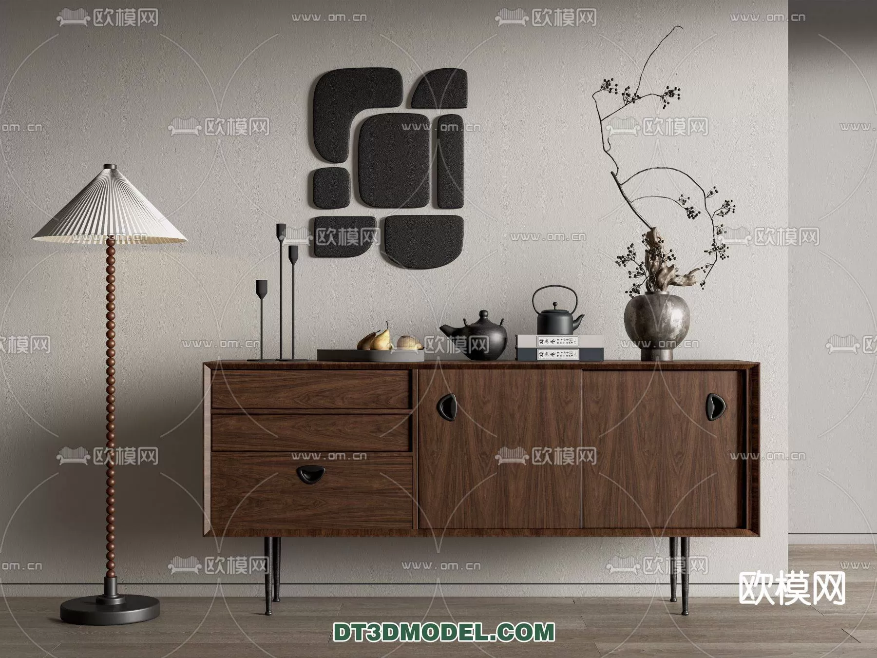 WABI SABI STYLE 3D MODELS – CABINETS – 0119