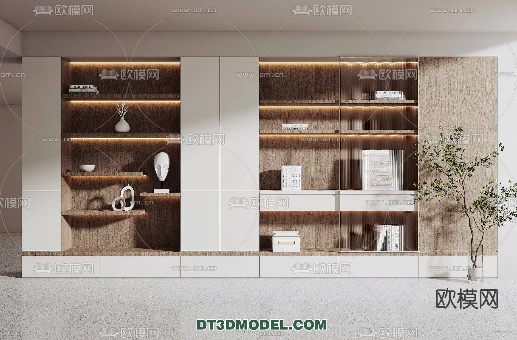 WABI SABI STYLE 3D MODELS – CABINETS – 0121