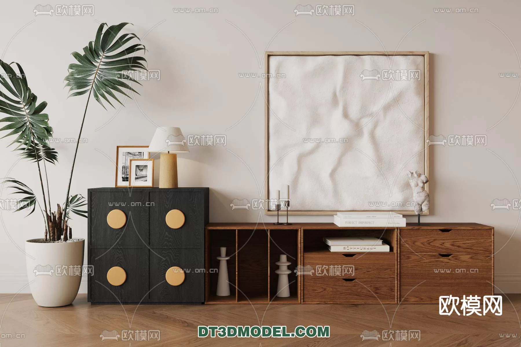 WABI SABI STYLE 3D MODELS – CABINETS – 0125