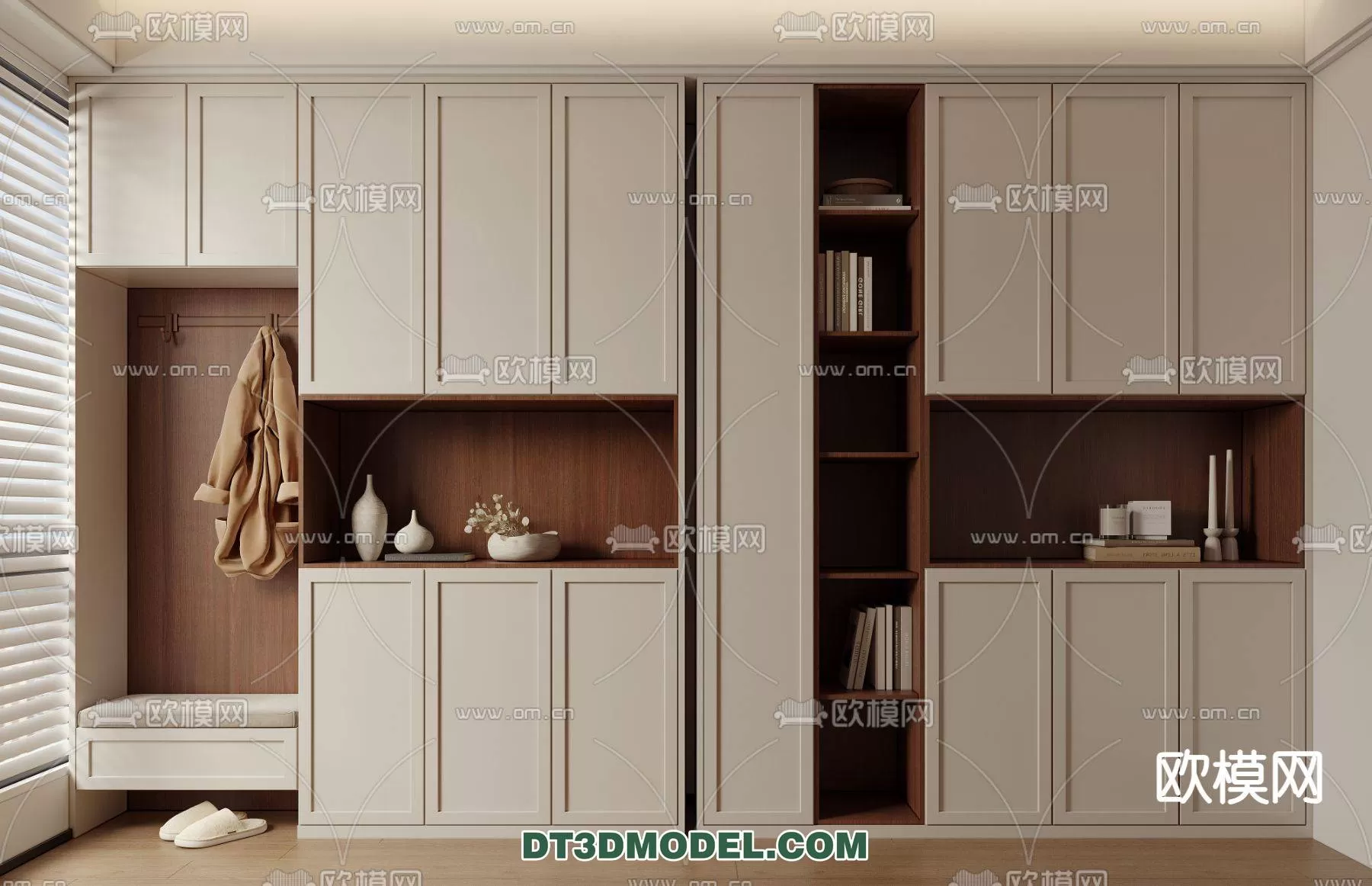 WABI SABI STYLE 3D MODELS – CABINETS – 0127