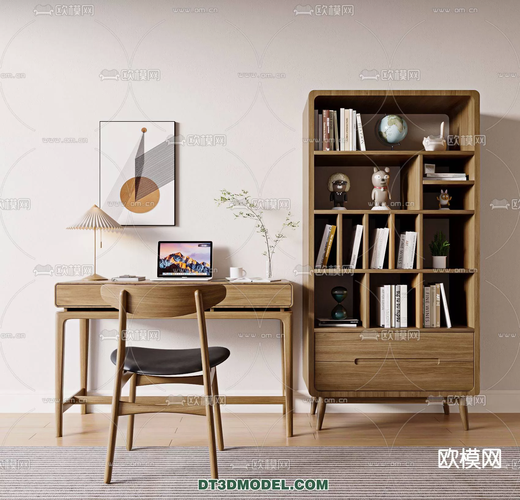 WABI SABI STYLE 3D MODELS – CABINETS – 0133