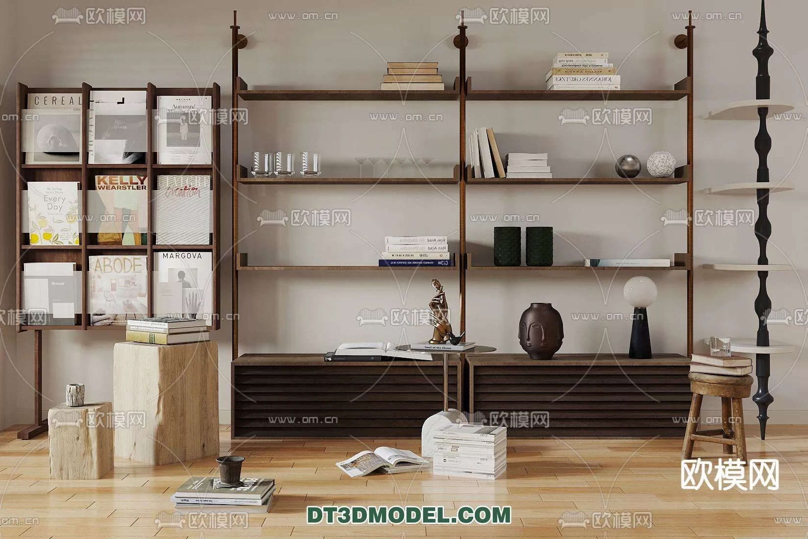 WABI SABI STYLE 3D MODELS – CABINETS – 0134