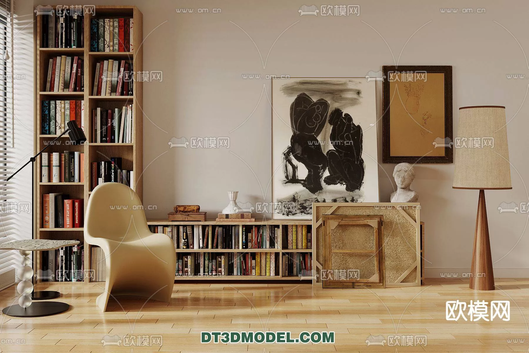 WABI SABI STYLE 3D MODELS – CABINETS – 0135