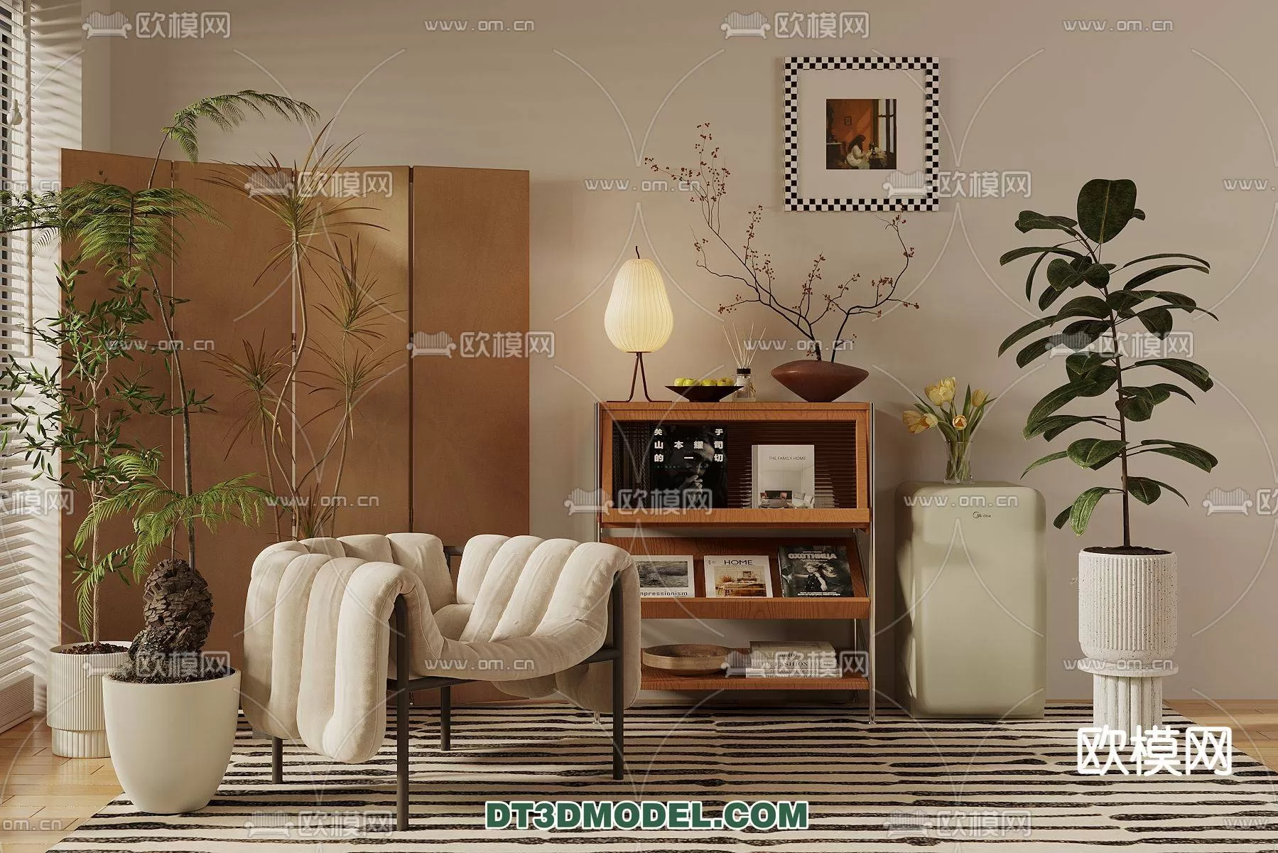 WABI SABI STYLE 3D MODELS – CABINETS – 0144