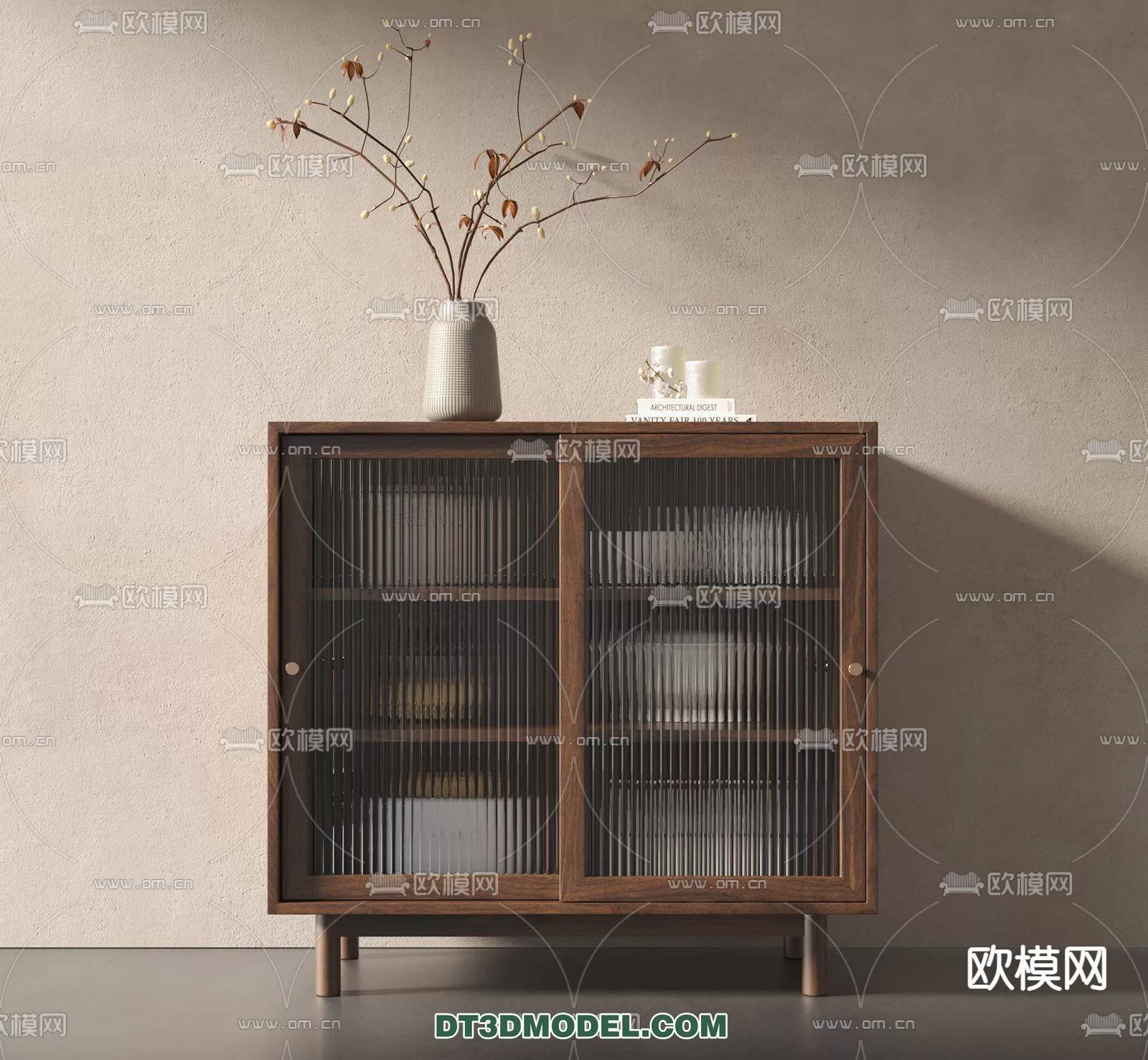 WABI SABI STYLE 3D MODELS - CABINETS - 0147 - 3DSKY Decor Helper