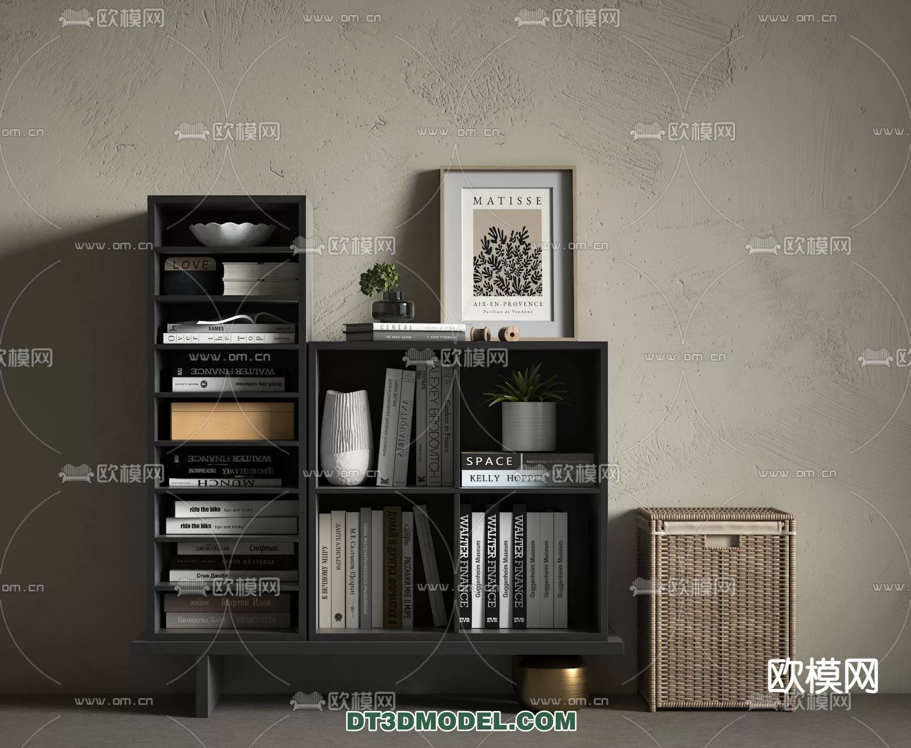 WABI SABI STYLE 3D MODELS – CABINETS – 0155