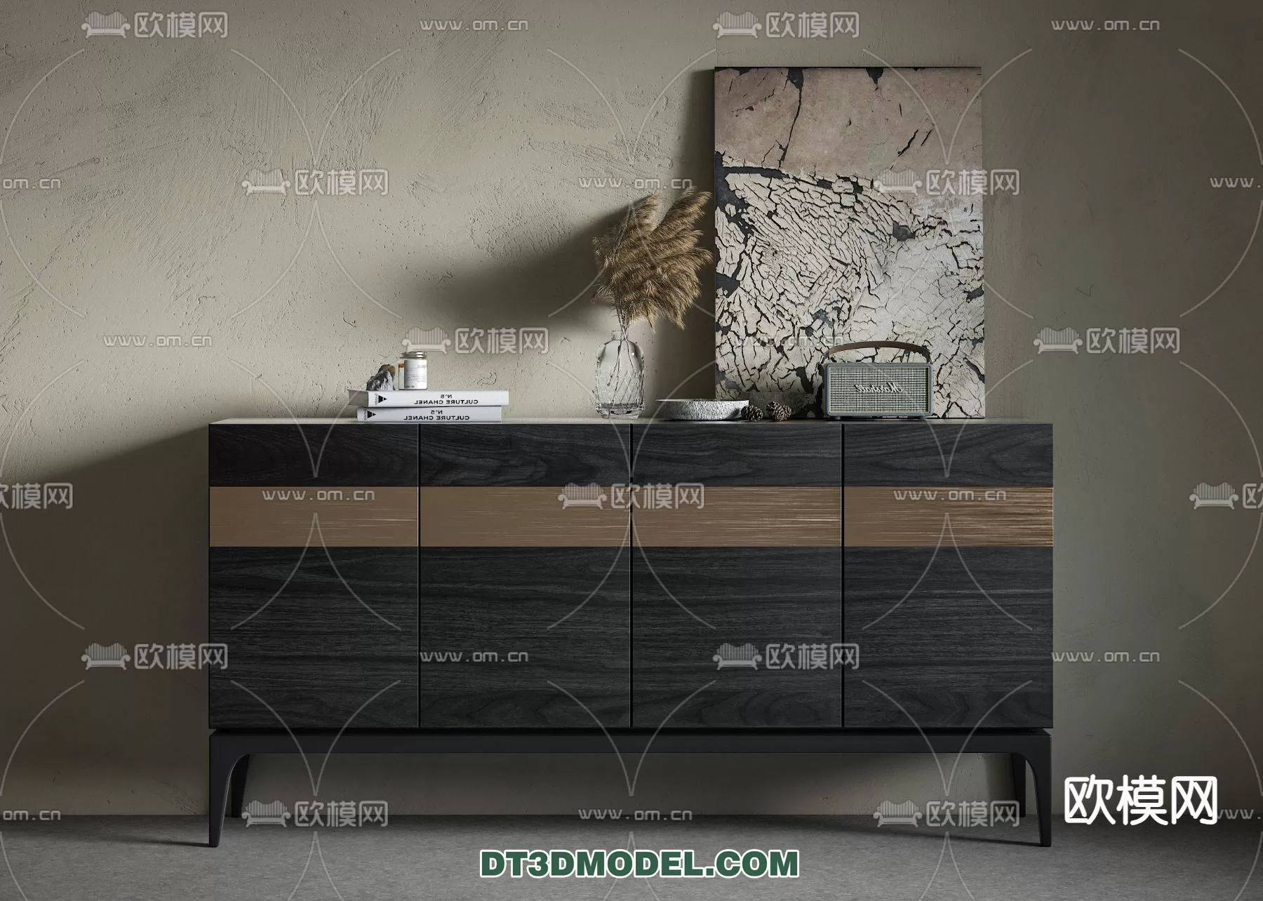 WABI SABI STYLE 3D MODELS – CABINETS – 0156