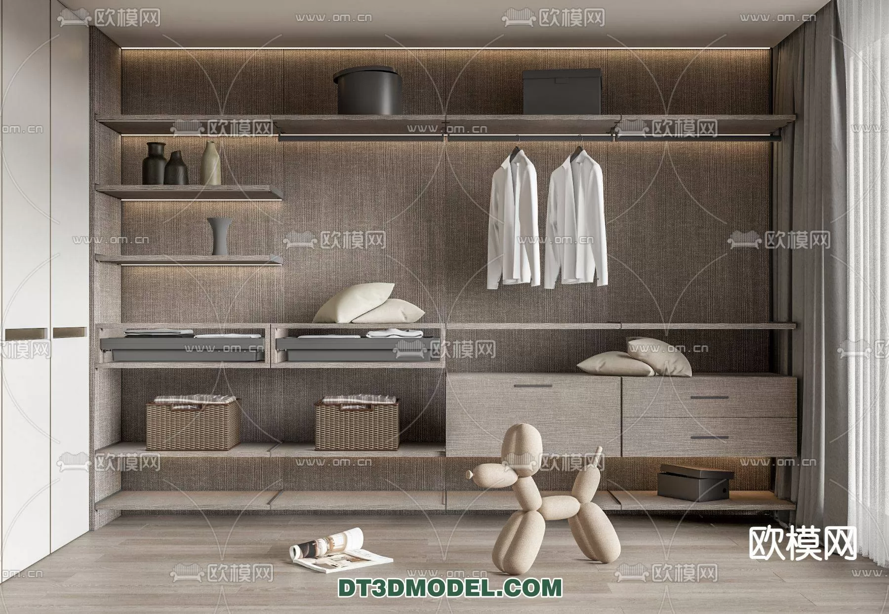 WABI SABI STYLE 3D MODELS – CABINETS – 0158