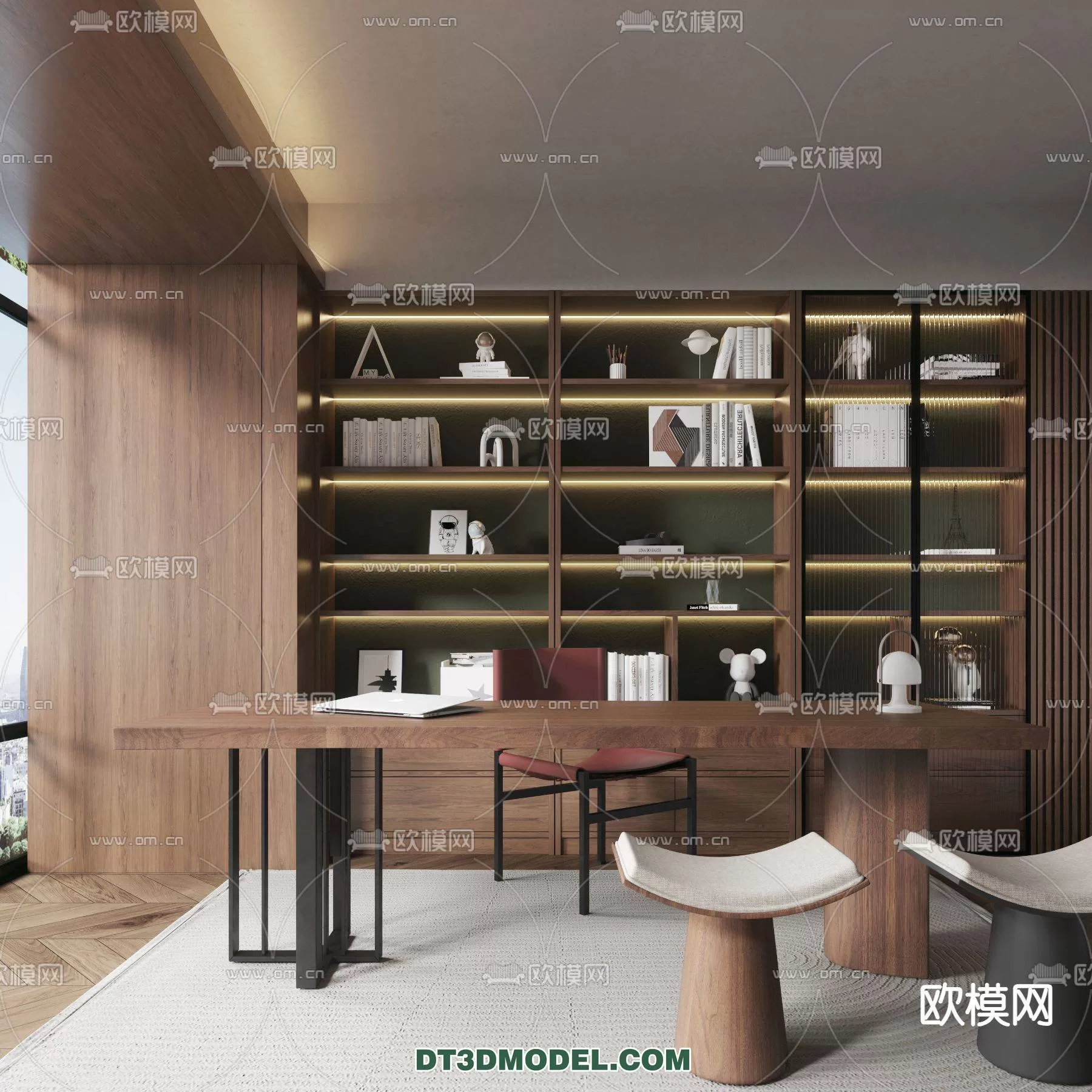 WABI SABI STYLE 3D MODELS – CABINETS – 0160