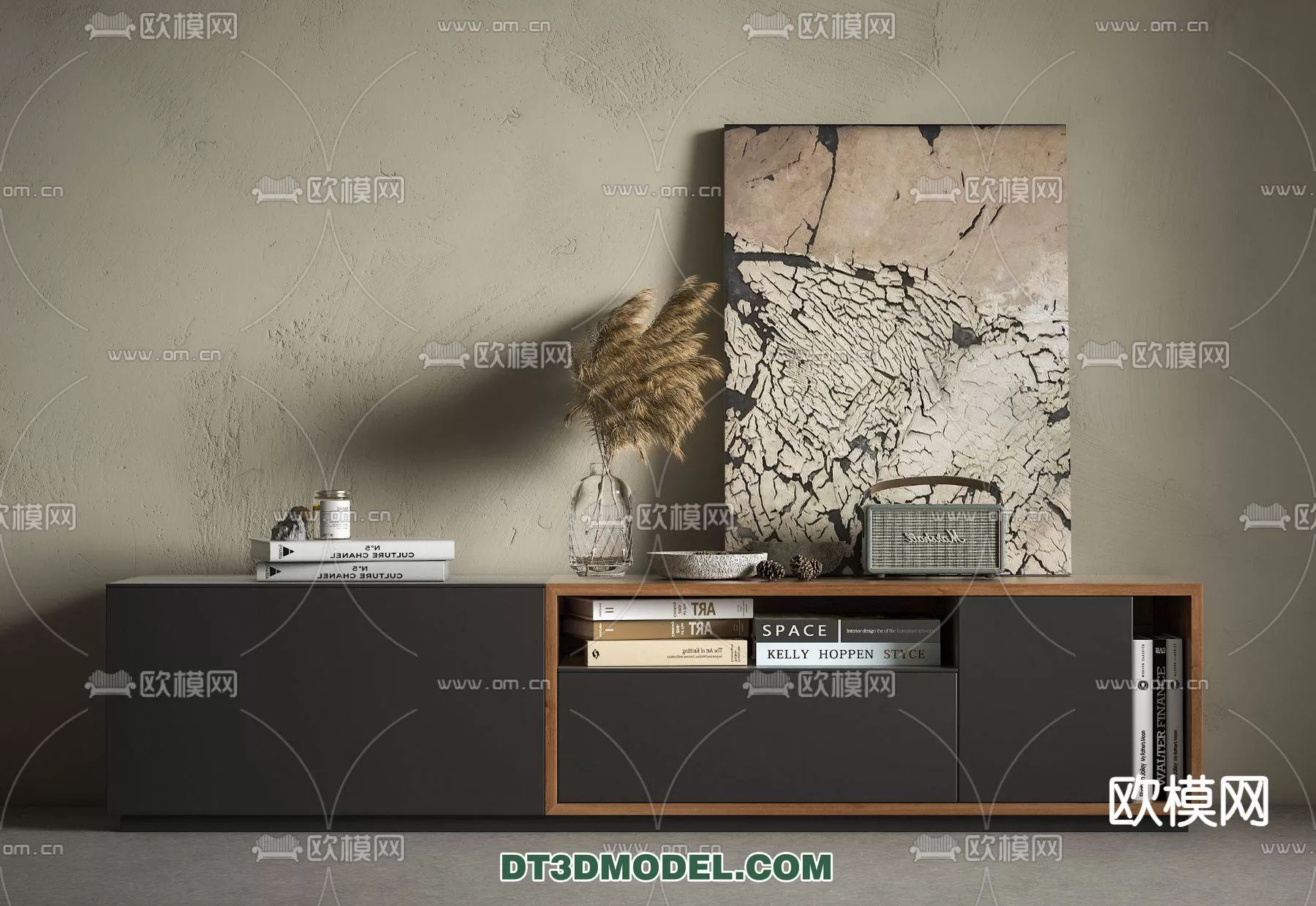 WABI SABI STYLE 3D MODELS – CABINETS – 0161