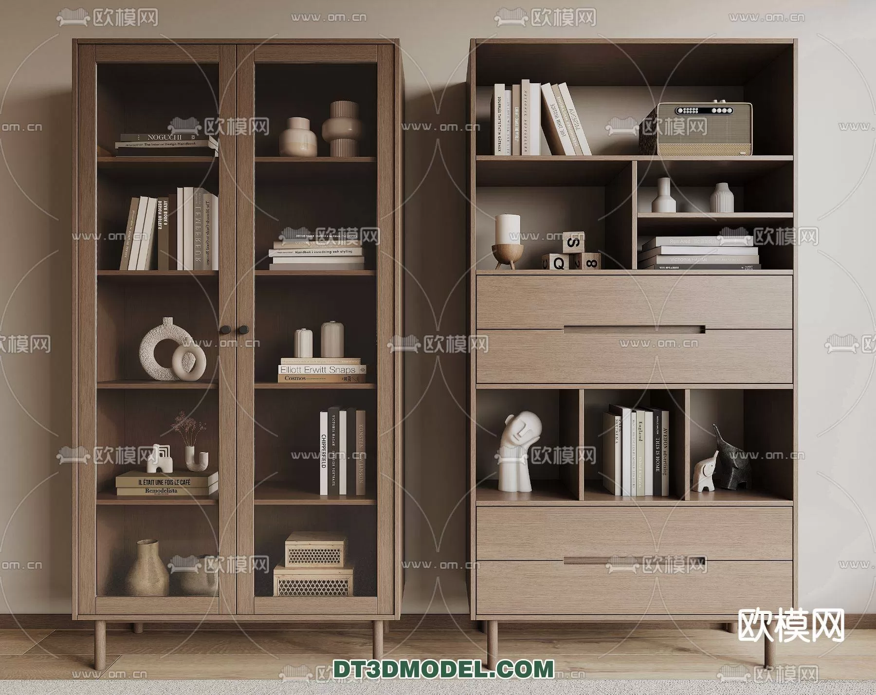 WABI SABI STYLE 3D MODELS – CABINETS – 0163
