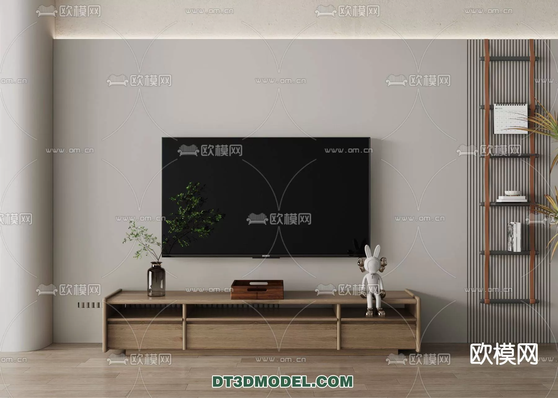 WABI SABI STYLE 3D MODELS – CABINETS – 0166