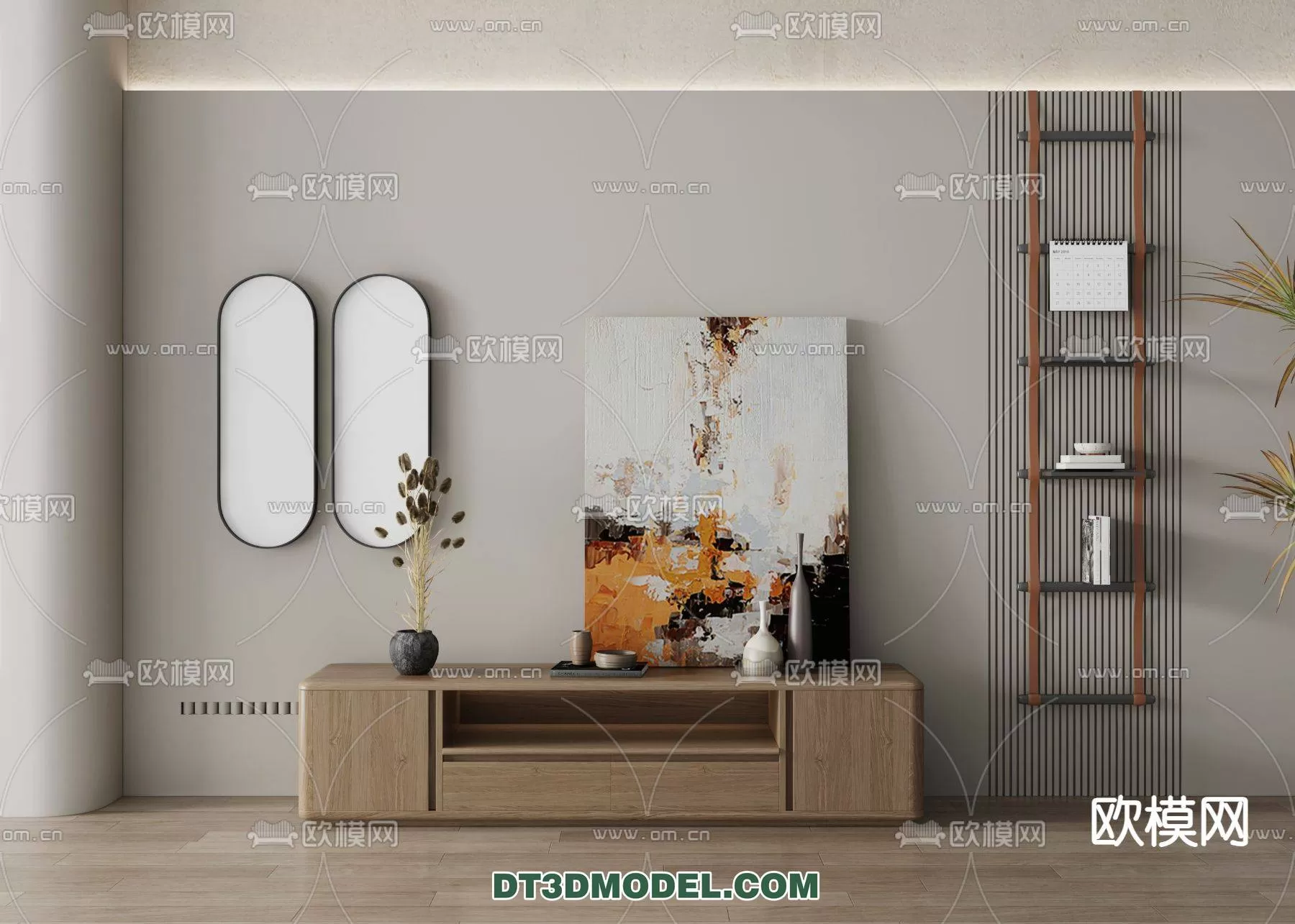 WABI SABI STYLE 3D MODELS – CABINETS – 0167