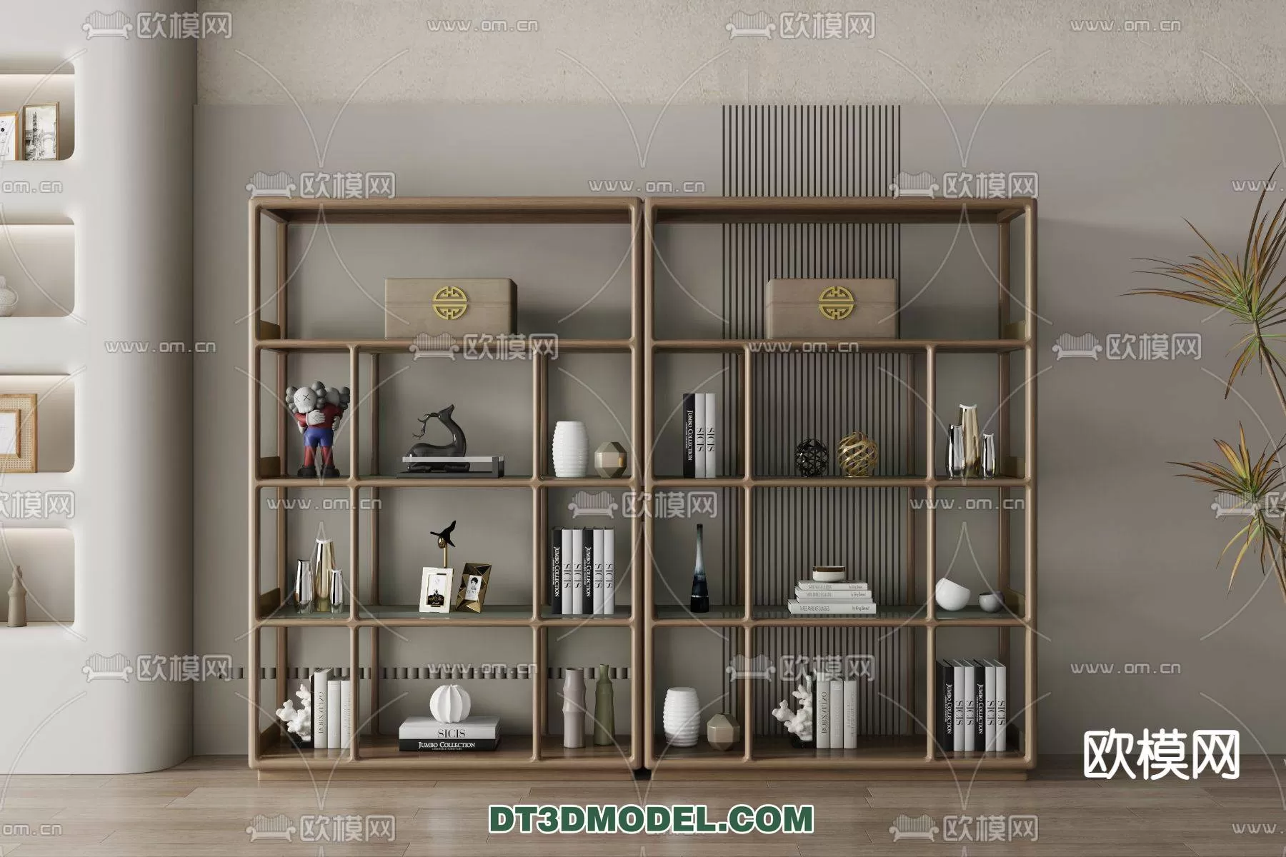WABI SABI STYLE 3D MODELS – CABINETS – 0168