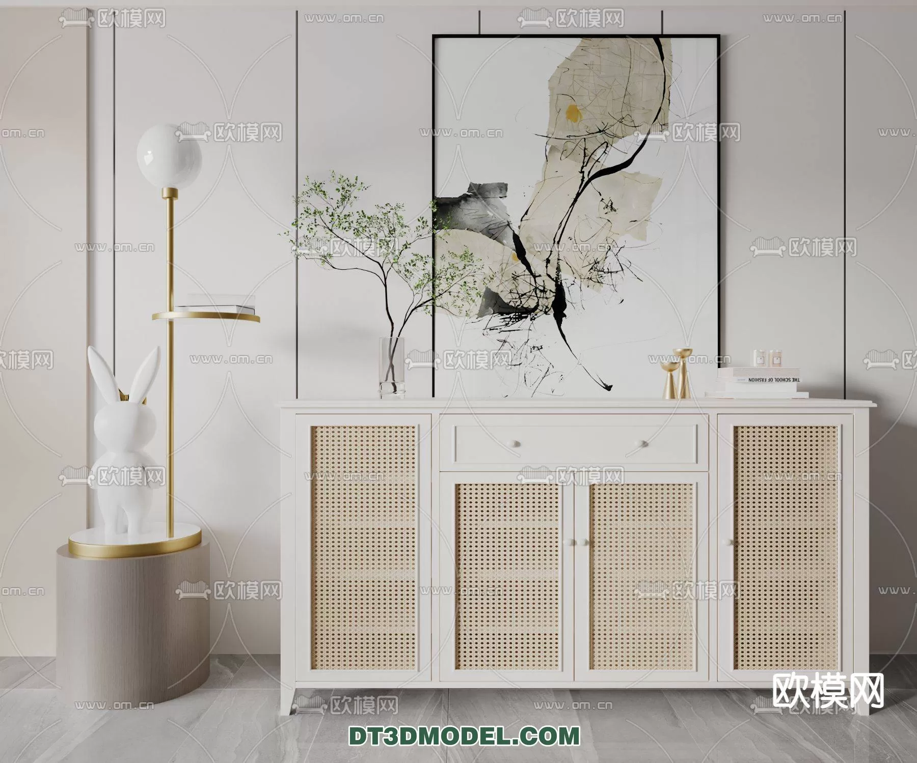 WABI SABI STYLE 3D MODELS – CABINETS – 0169