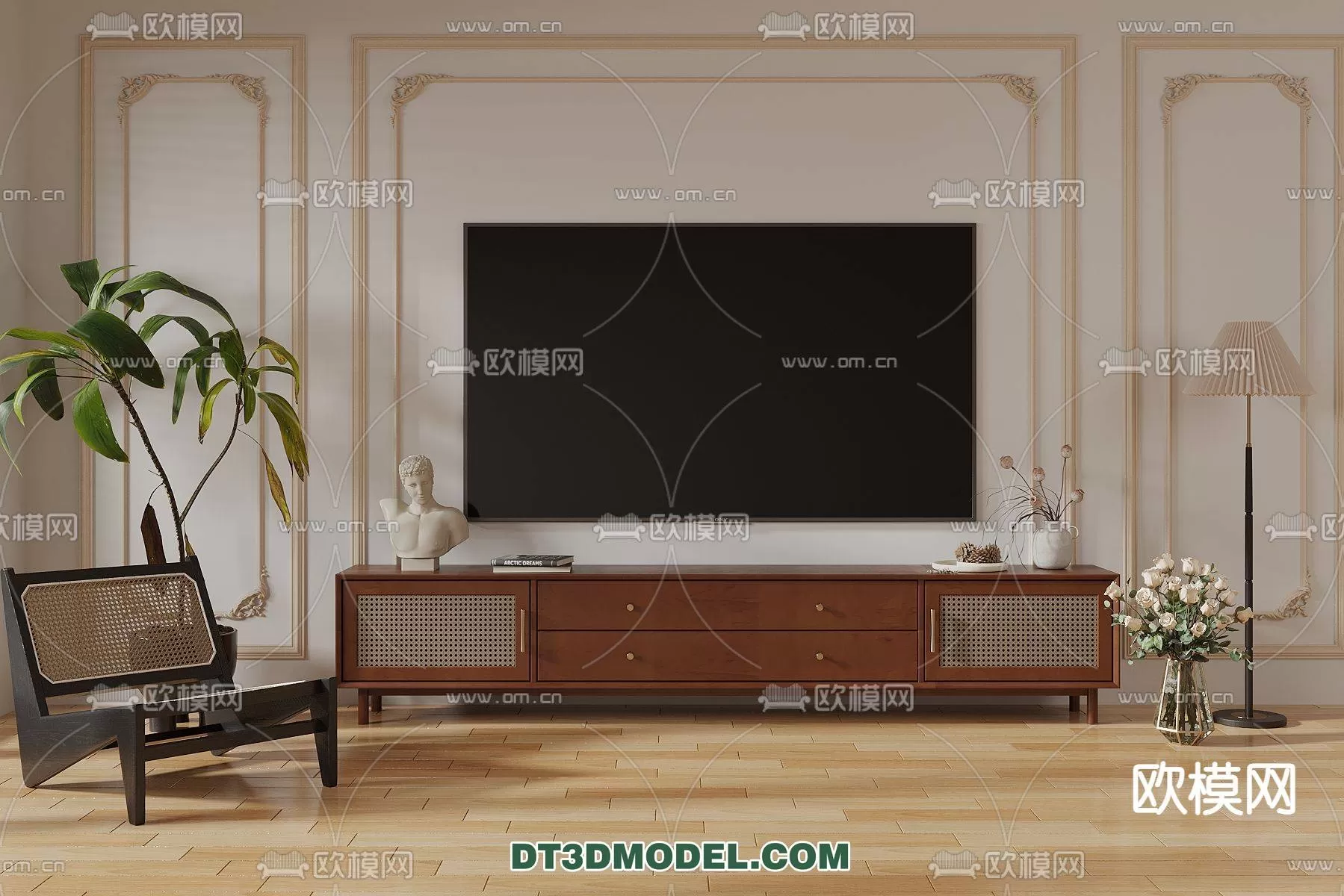 WABI SABI STYLE 3D MODELS – CABINETS – 0173