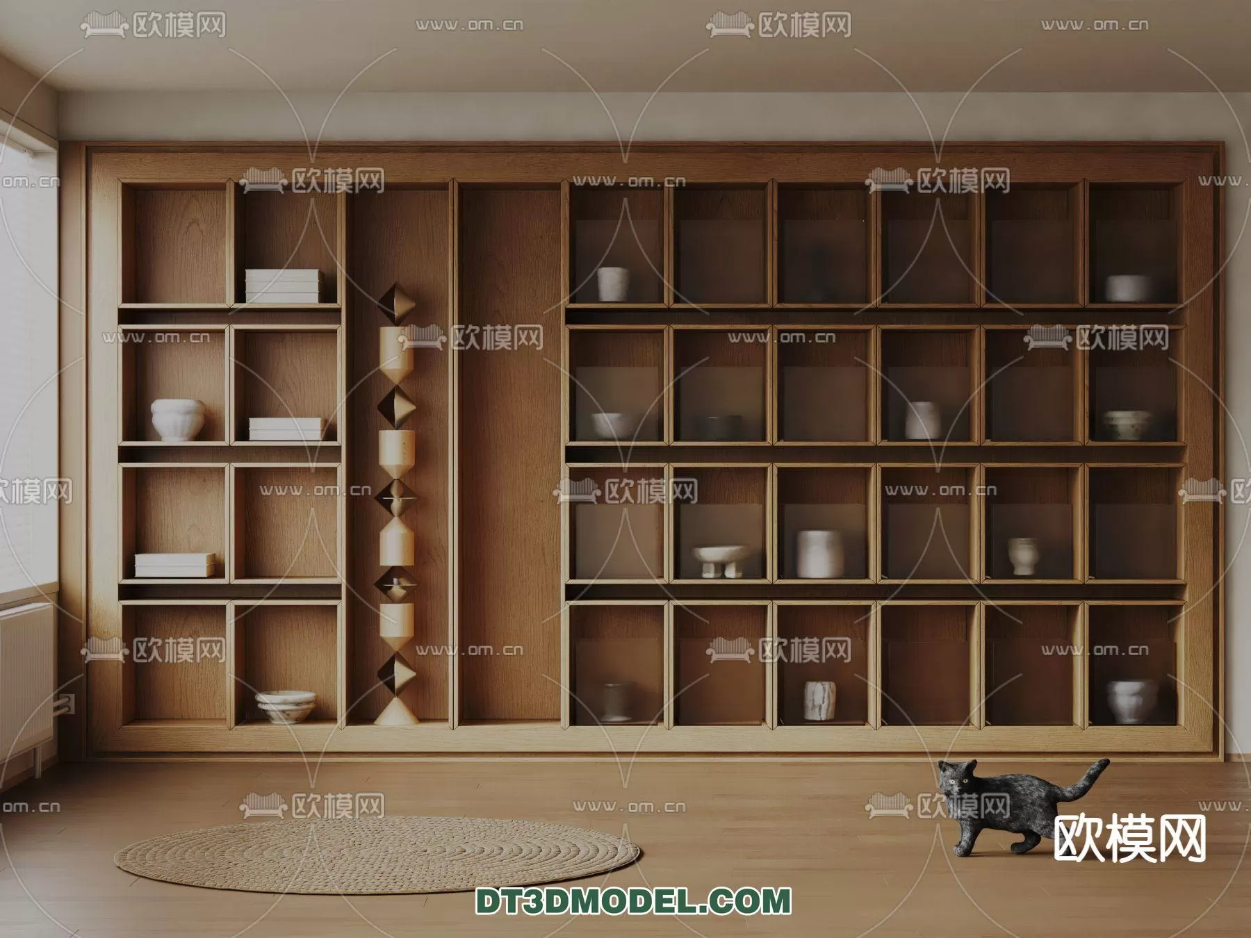 WABI SABI STYLE 3D MODELS – CABINETS – 0175