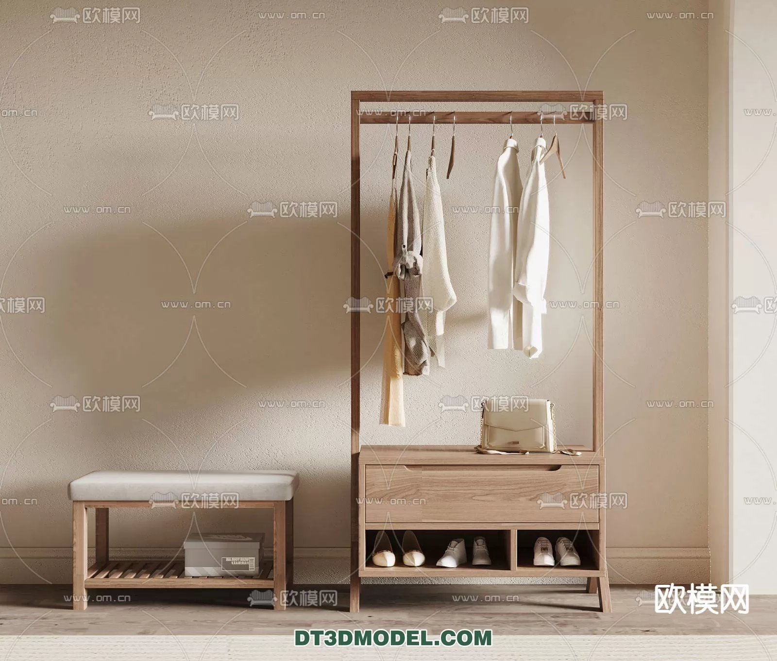 WABI SABI STYLE 3D MODELS – CABINETS – 0180
