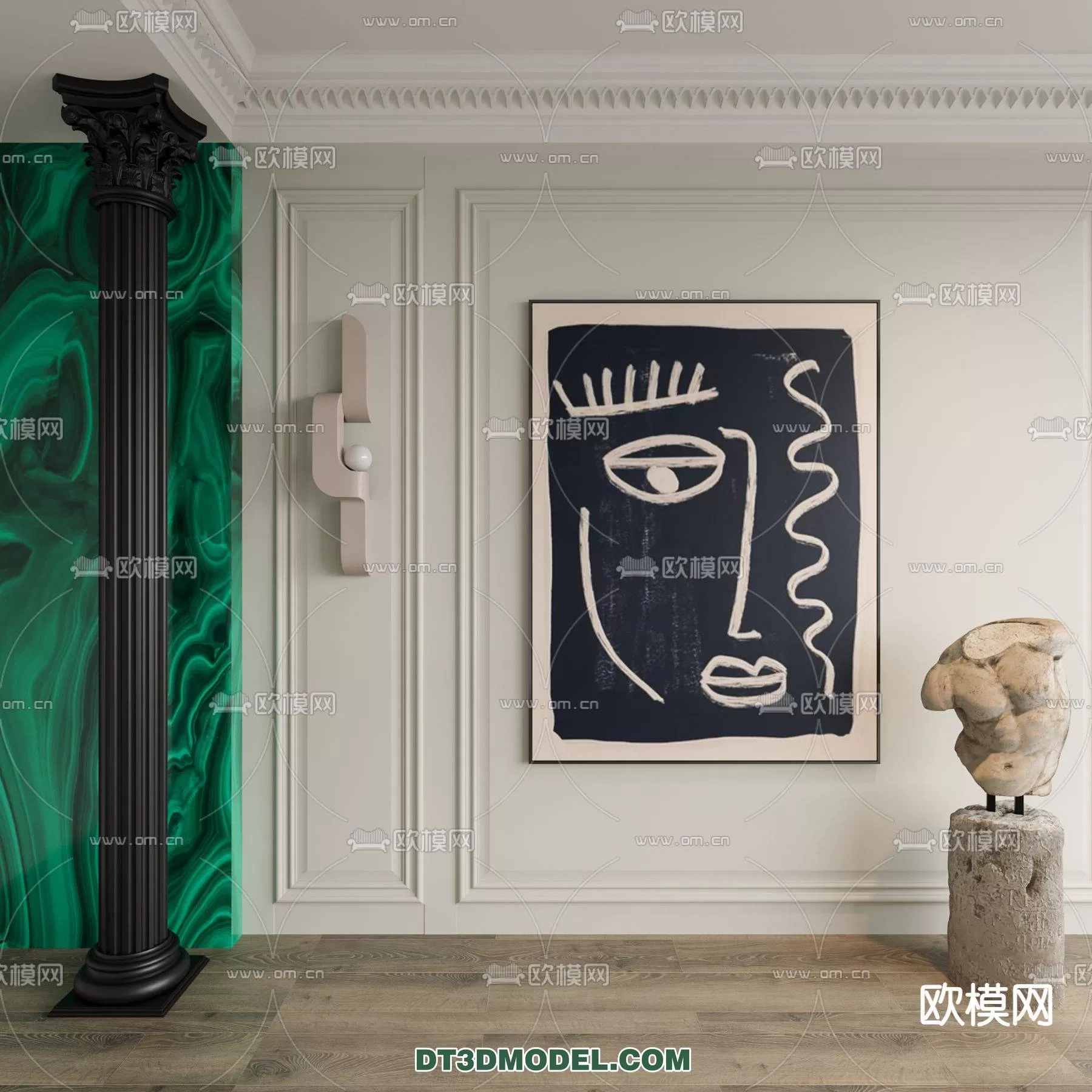 WABI SABI STYLE 3D MODELS – CABINETS – 0183