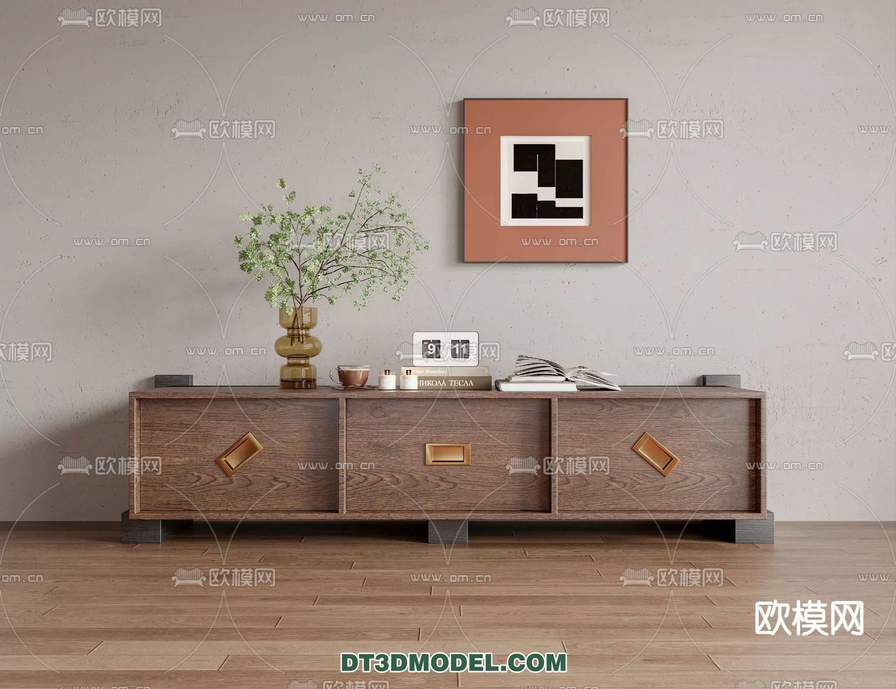 WABI SABI STYLE 3D MODELS – CABINETS – 0184