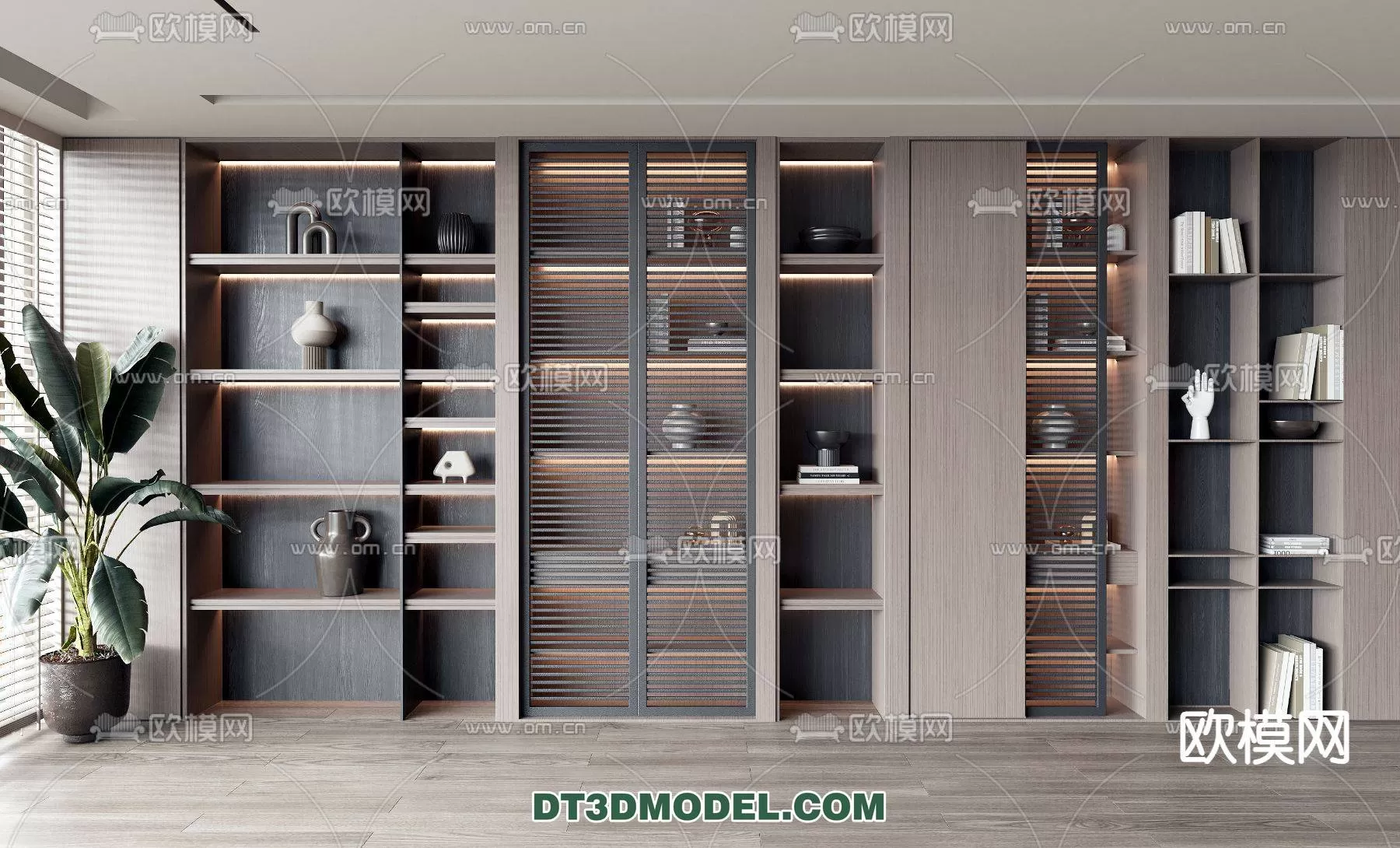 WABI SABI STYLE 3D MODELS – CABINETS – 0191
