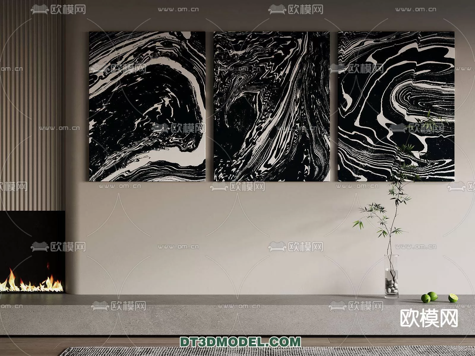 WABI SABI STYLE 3D MODELS – CABINETS – 0193