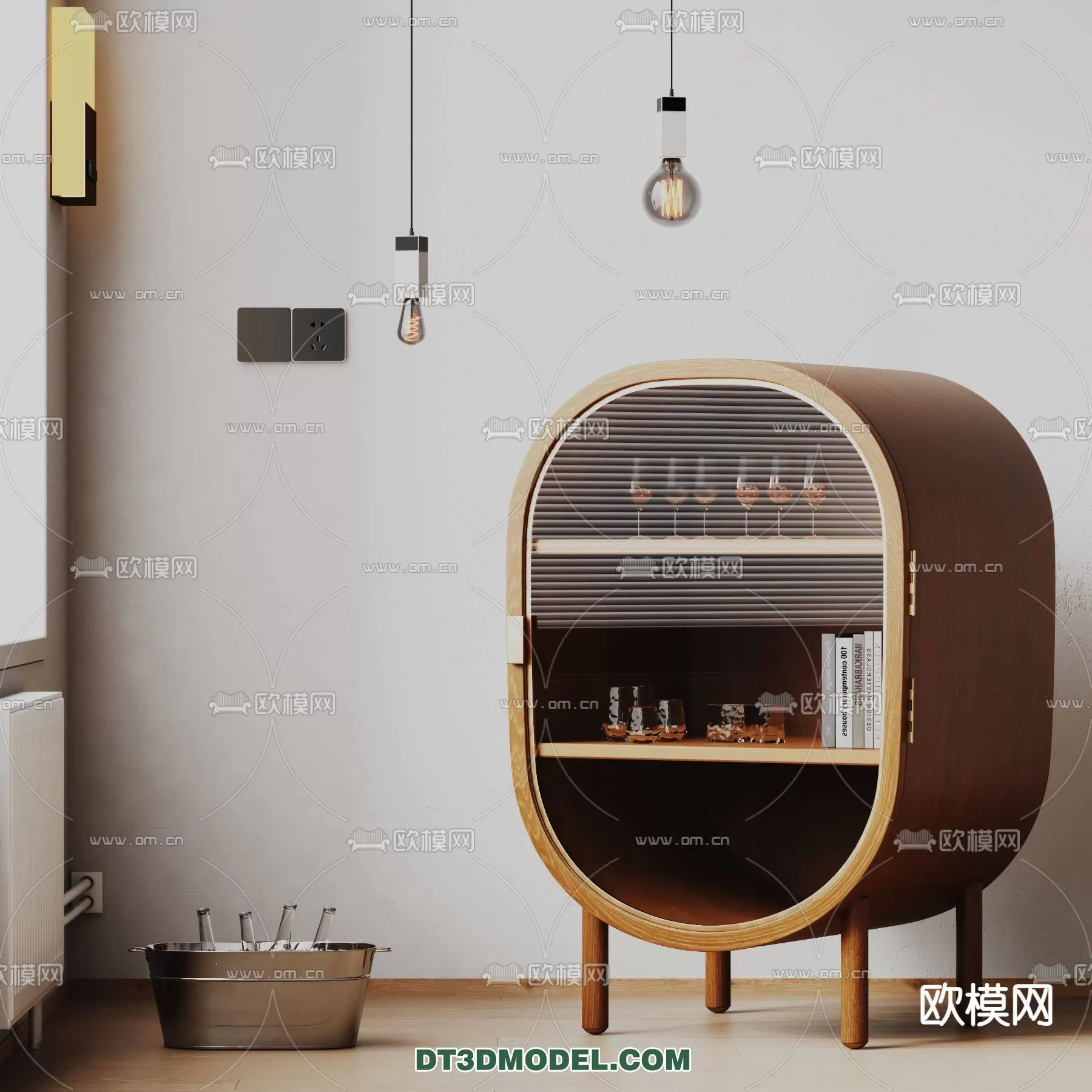 WABI SABI STYLE 3D MODELS – CABINETS – 0199