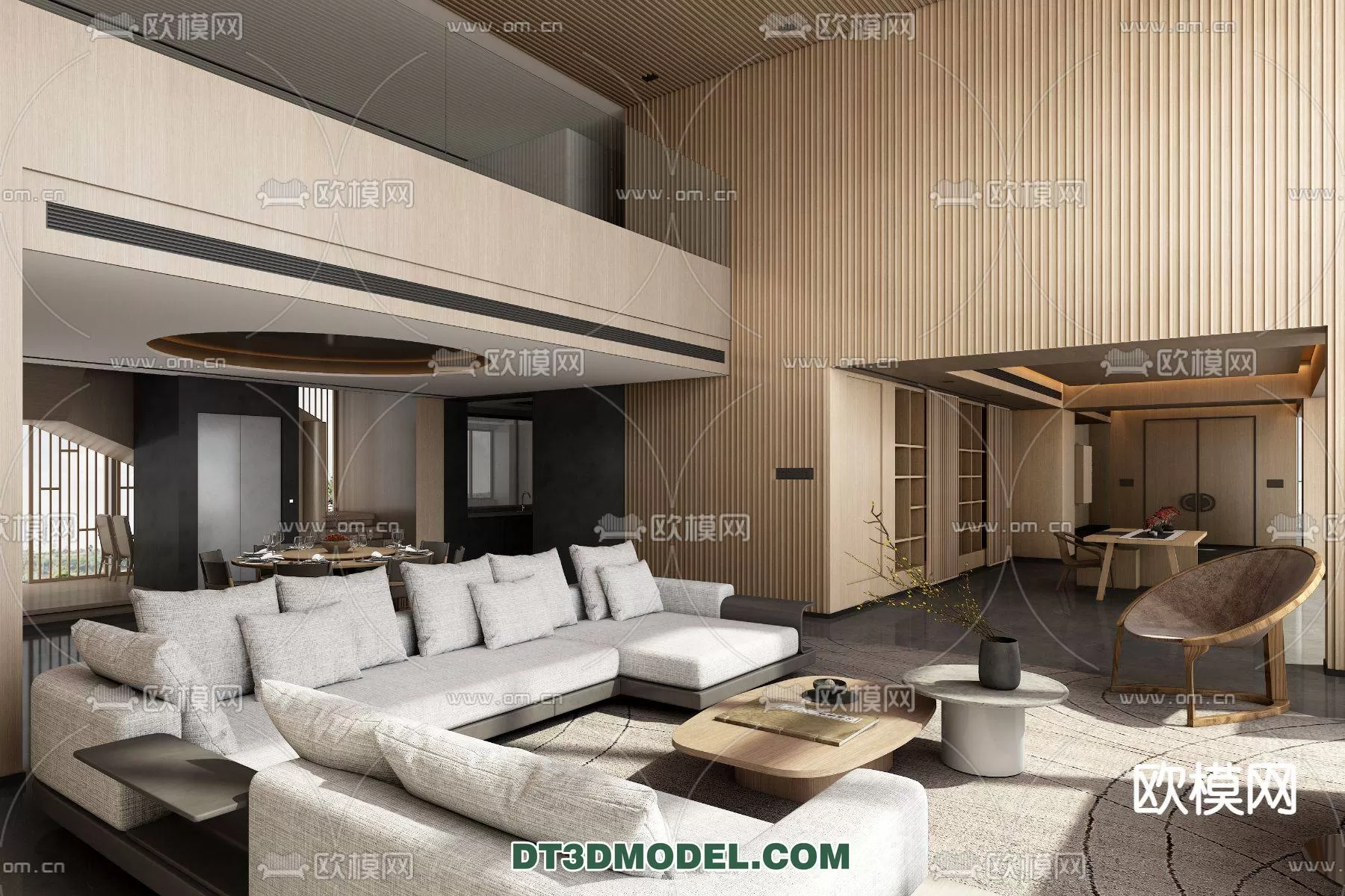 WABI SABI STYLE 3D MODELS – LIVING ROOM – 0001