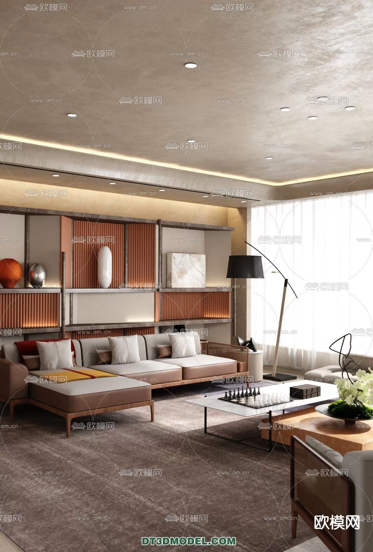 WABI SABI STYLE 3D MODELS – LIVING ROOM – 0003