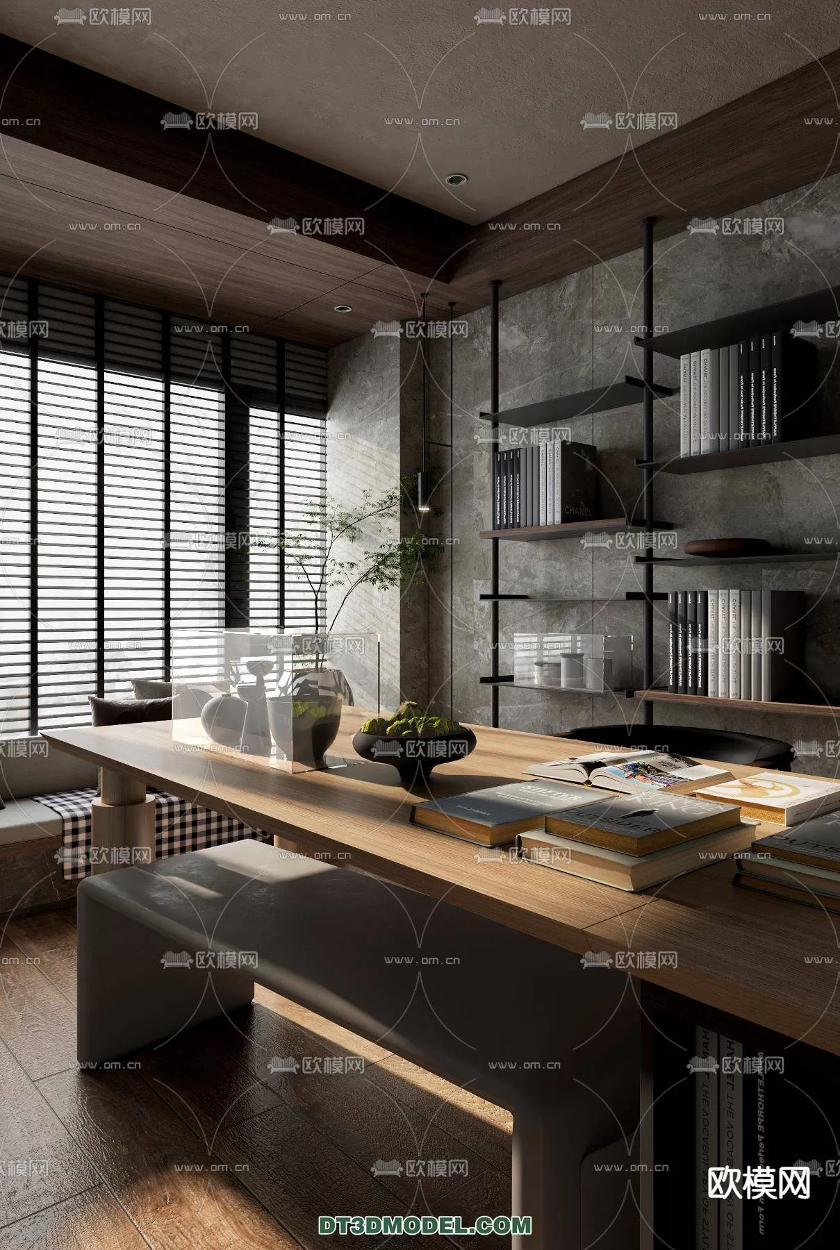 WABI SABI STYLE 3D MODELS – LIVING ROOM – 0005